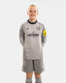 Newcastle United adidas Kids' 26/27 Grey Long Sleeve Goalkeeper Shirt