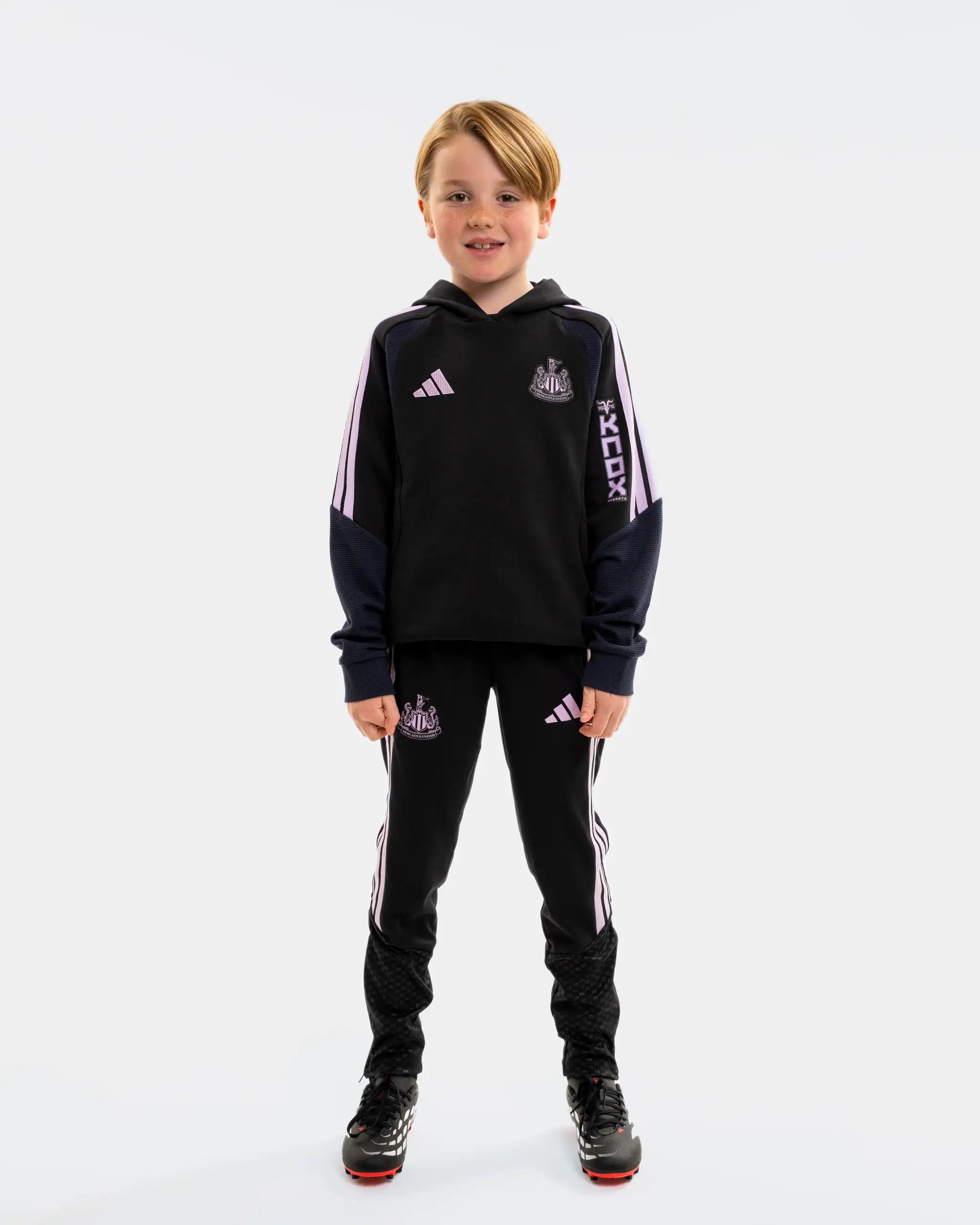 Newcastle United adidas Kids' 26/27 Players Range Black Trackpants