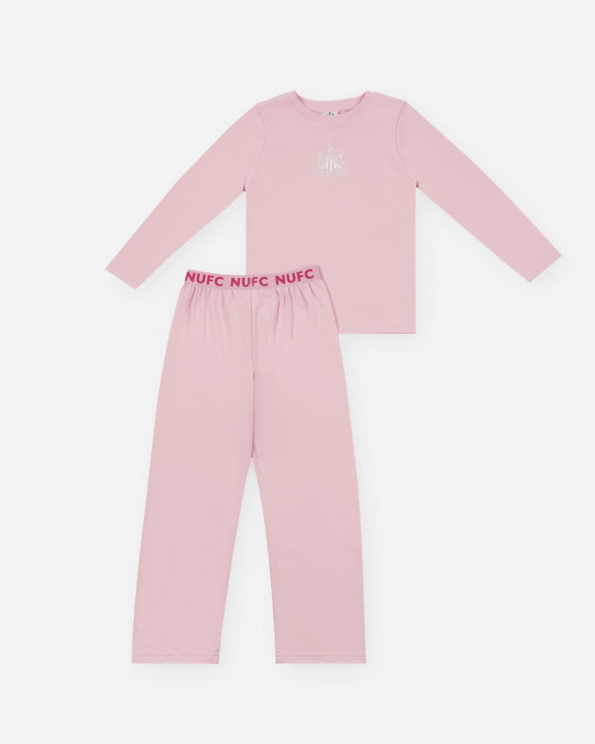 Newcastle United Girls Pink Long Pyjama Set