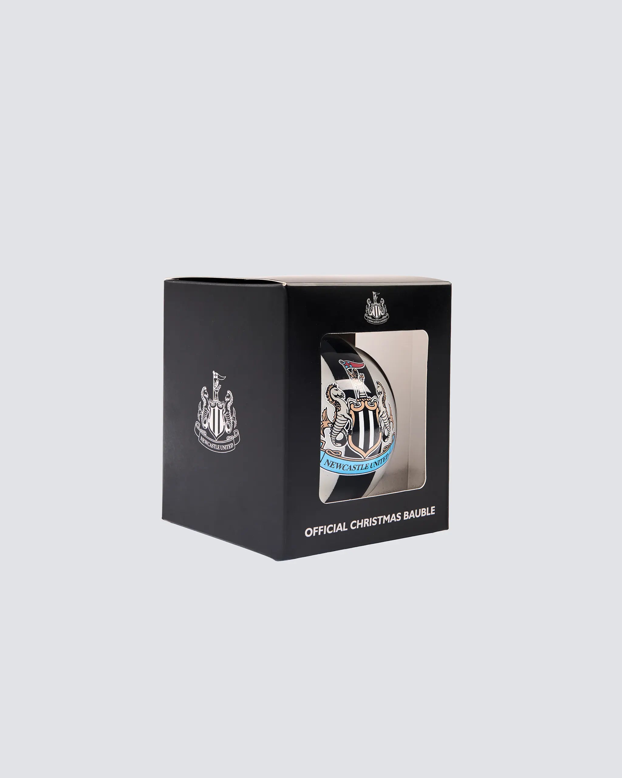 Newcastle United Large Glass Christmas Bauble