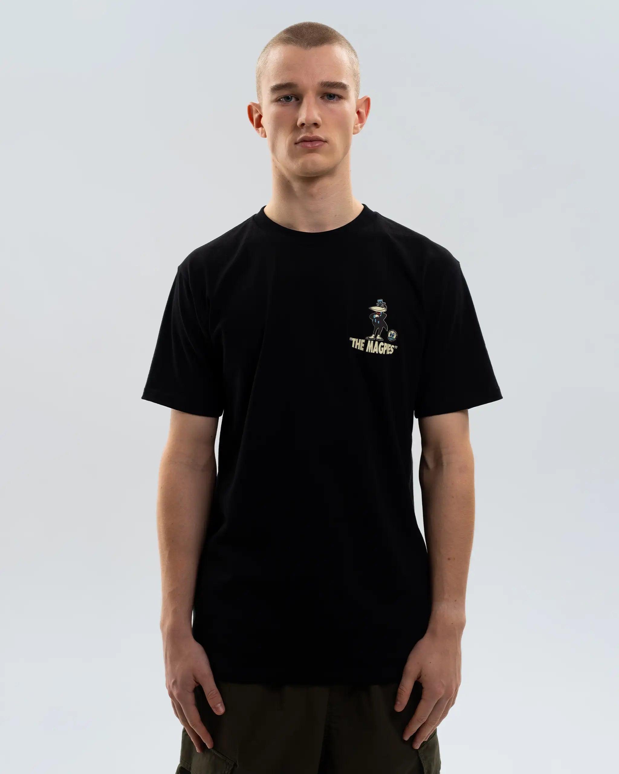 Newcastle United Men's Mr Magpie Black T-Shirt
