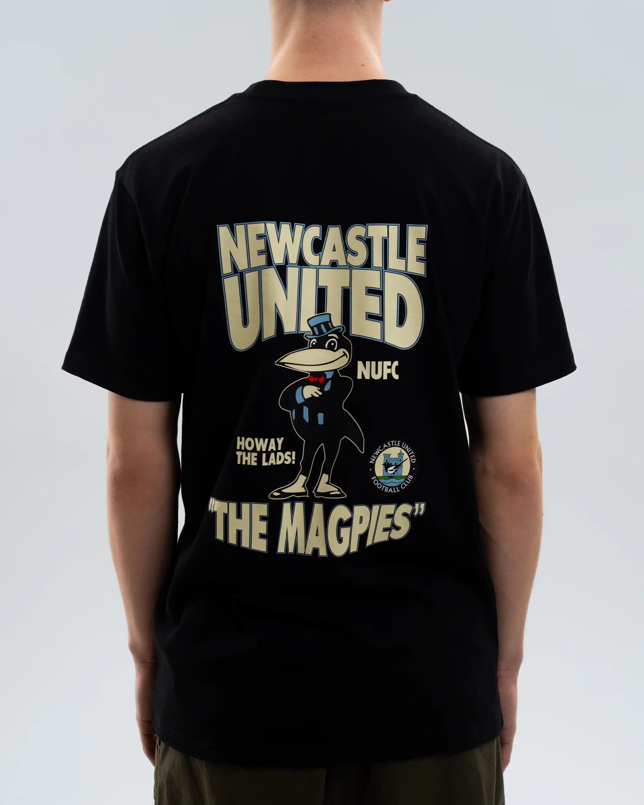 Newcastle United Men's Mr Magpie Black T-Shirt