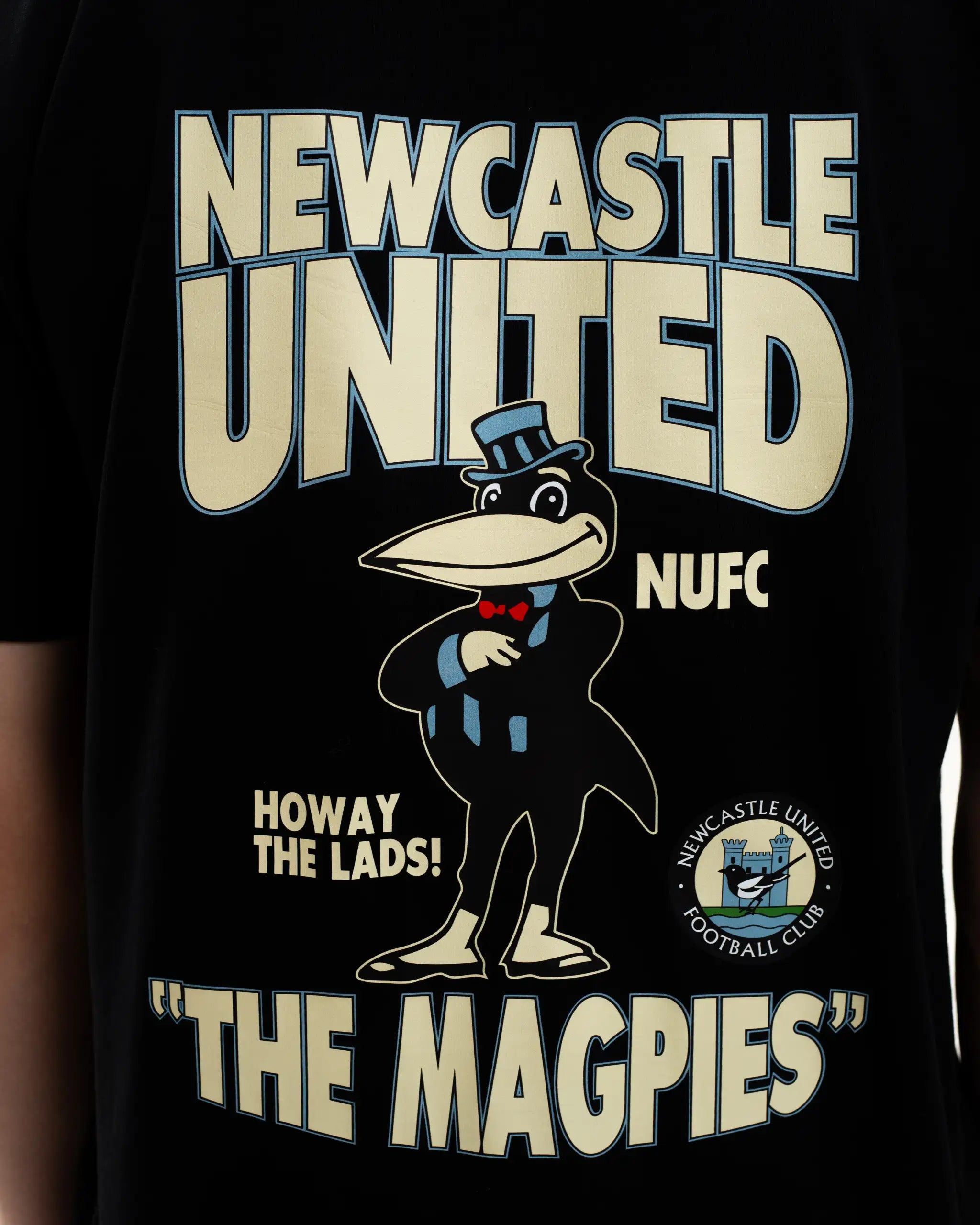 Newcastle United Men's Mr Magpie Black T-Shirt