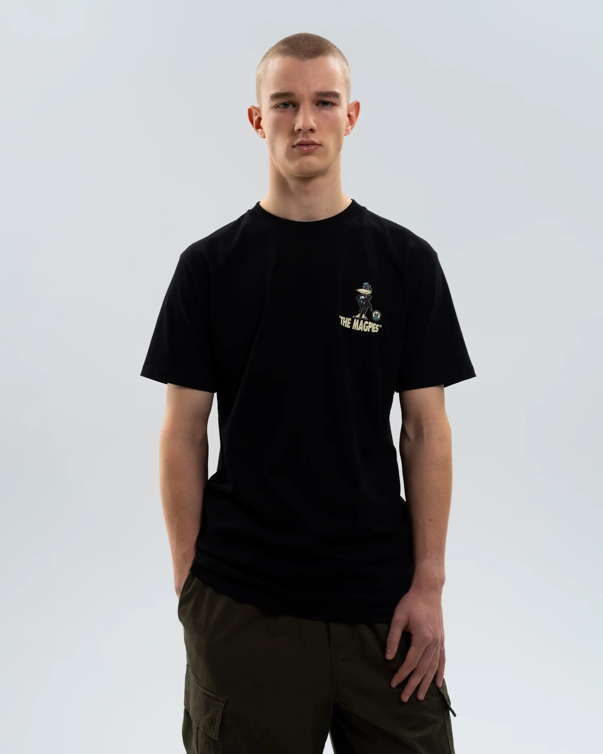 Newcastle United Men's Mr Magpie Black T-Shirt