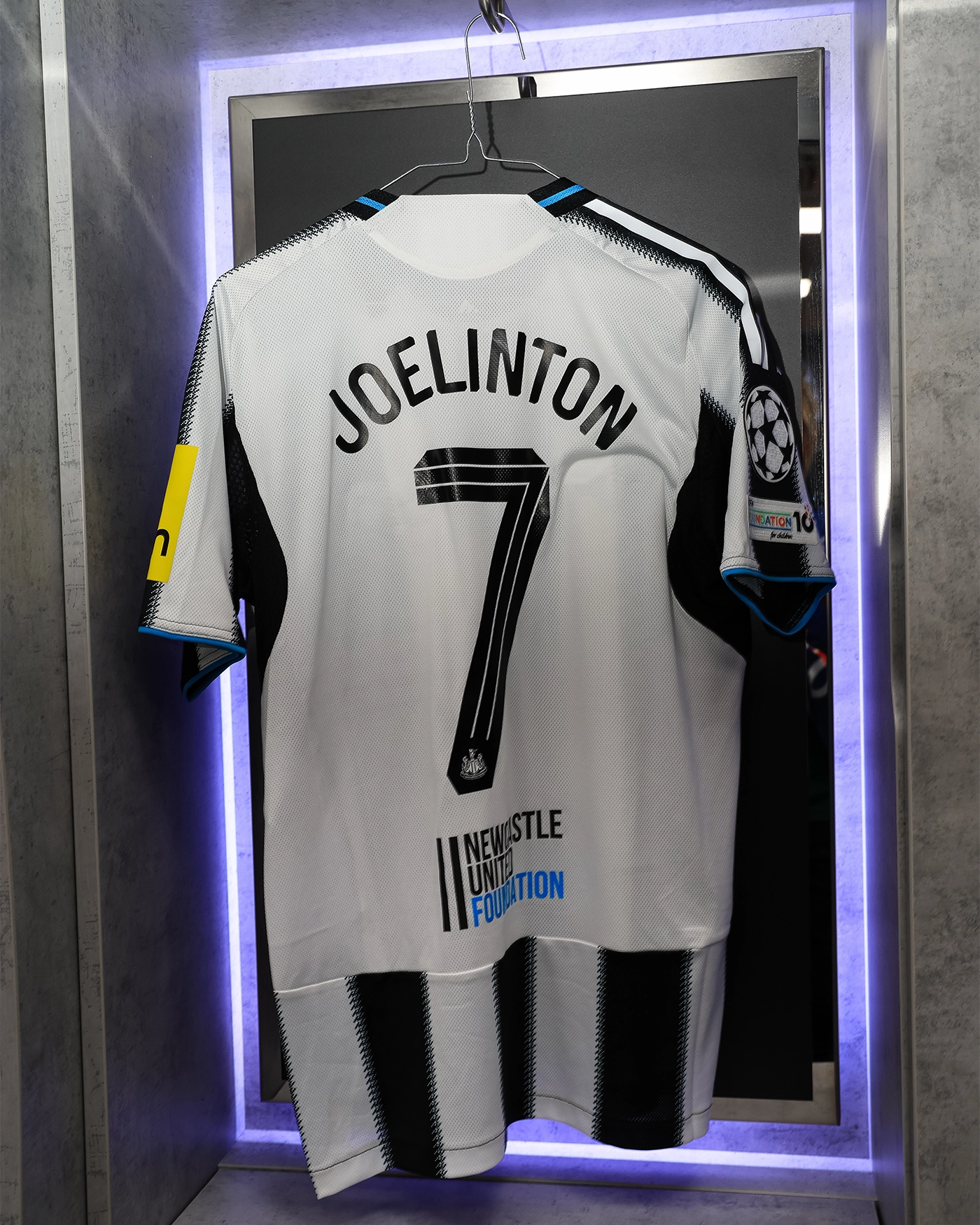 Newcastle United JOELINTON 25/26 Match Worn Shirt - Barcelona Champions League (H)