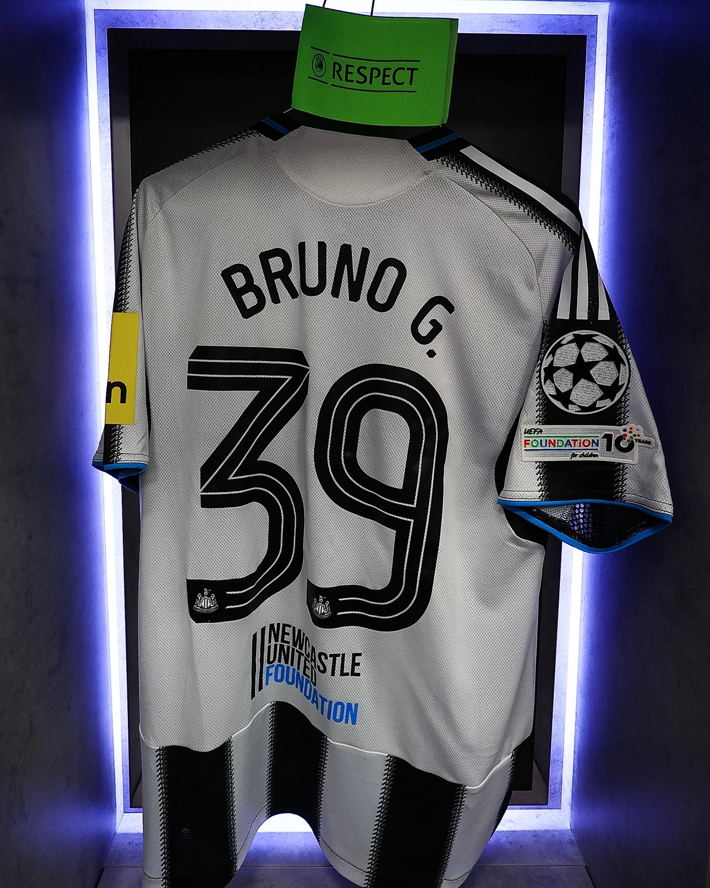 Newcastle United BRUNO G. 25/26 Match Worn Shirt - Barcelona Champions League (H)