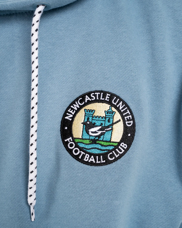 Newcastle United Men's Blue 1976 Retro Crest Hoodie