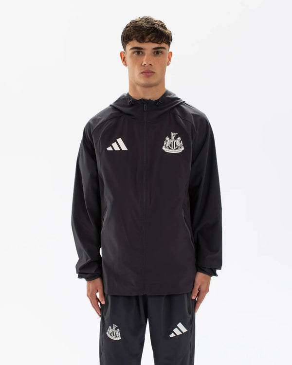 Newcastle United adidas Tiro Travel Grey Windbreaker