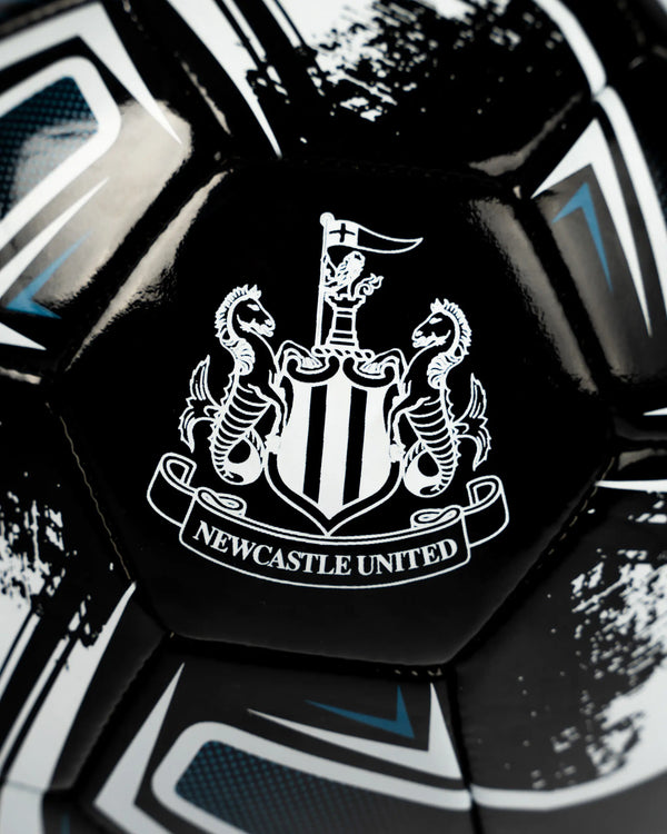 Newcastle United Size 5 Black Turbine Football
