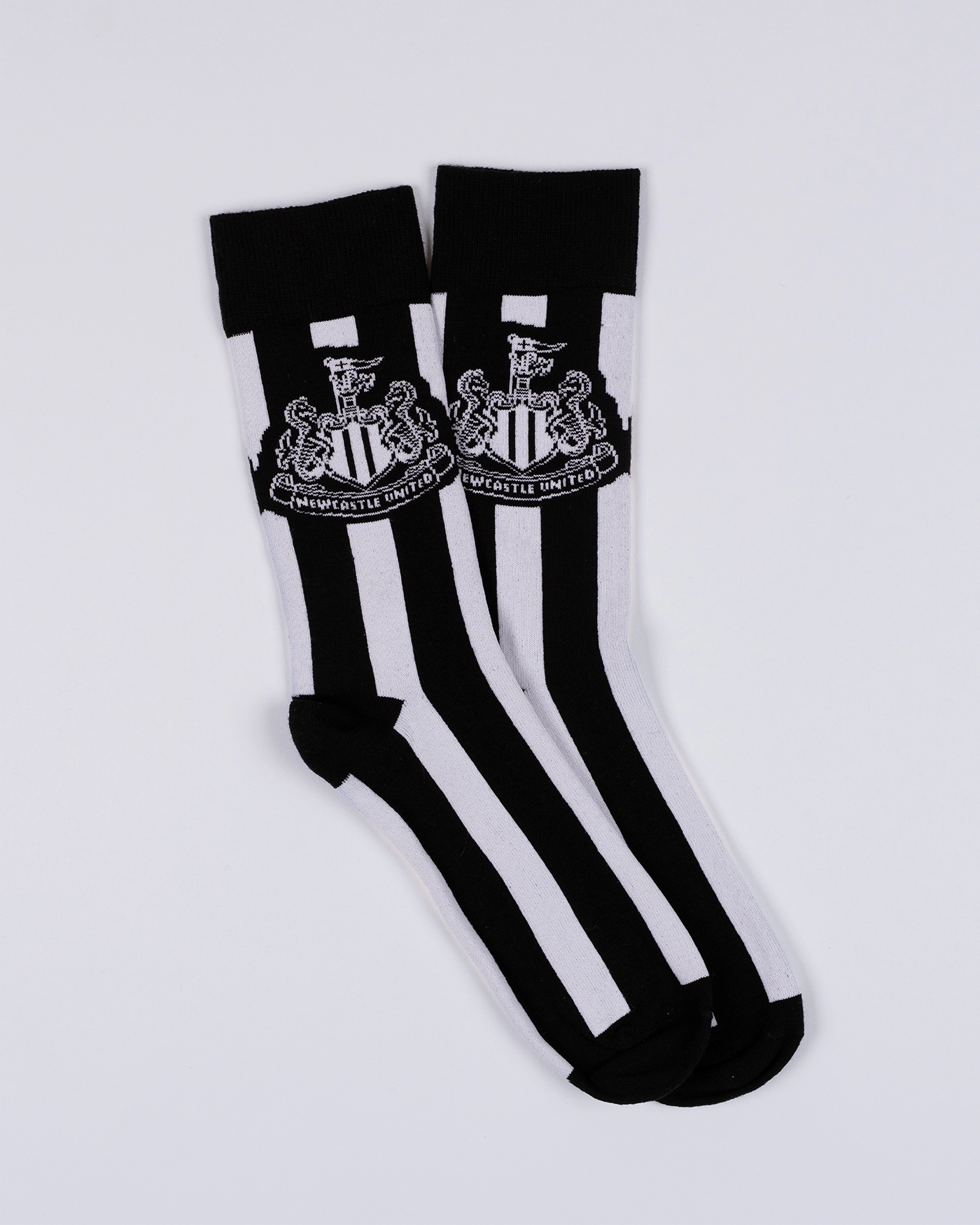 Newcastle United Black and White Striped Socks