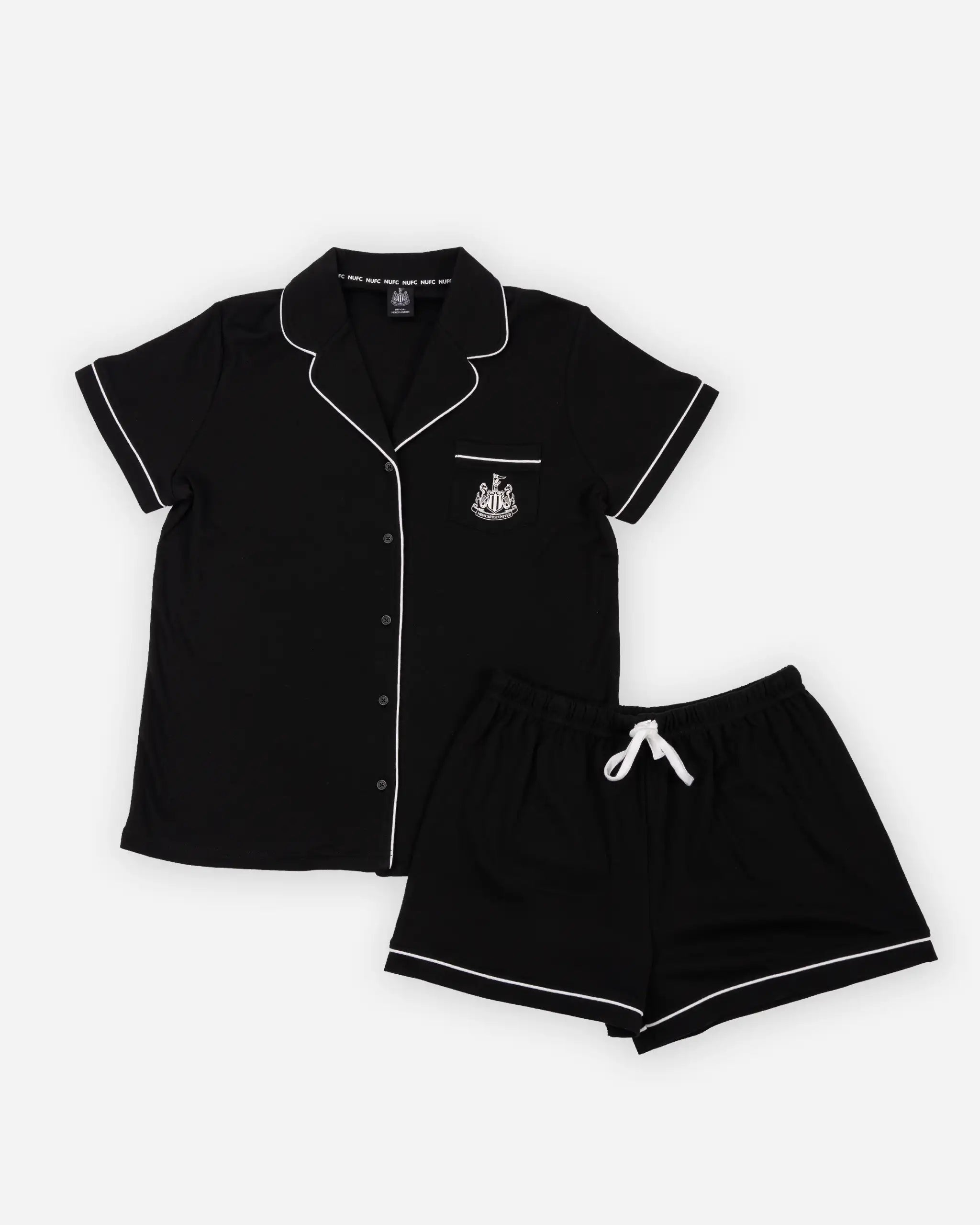 Newcastle United Women's Black Short Pyjama Set