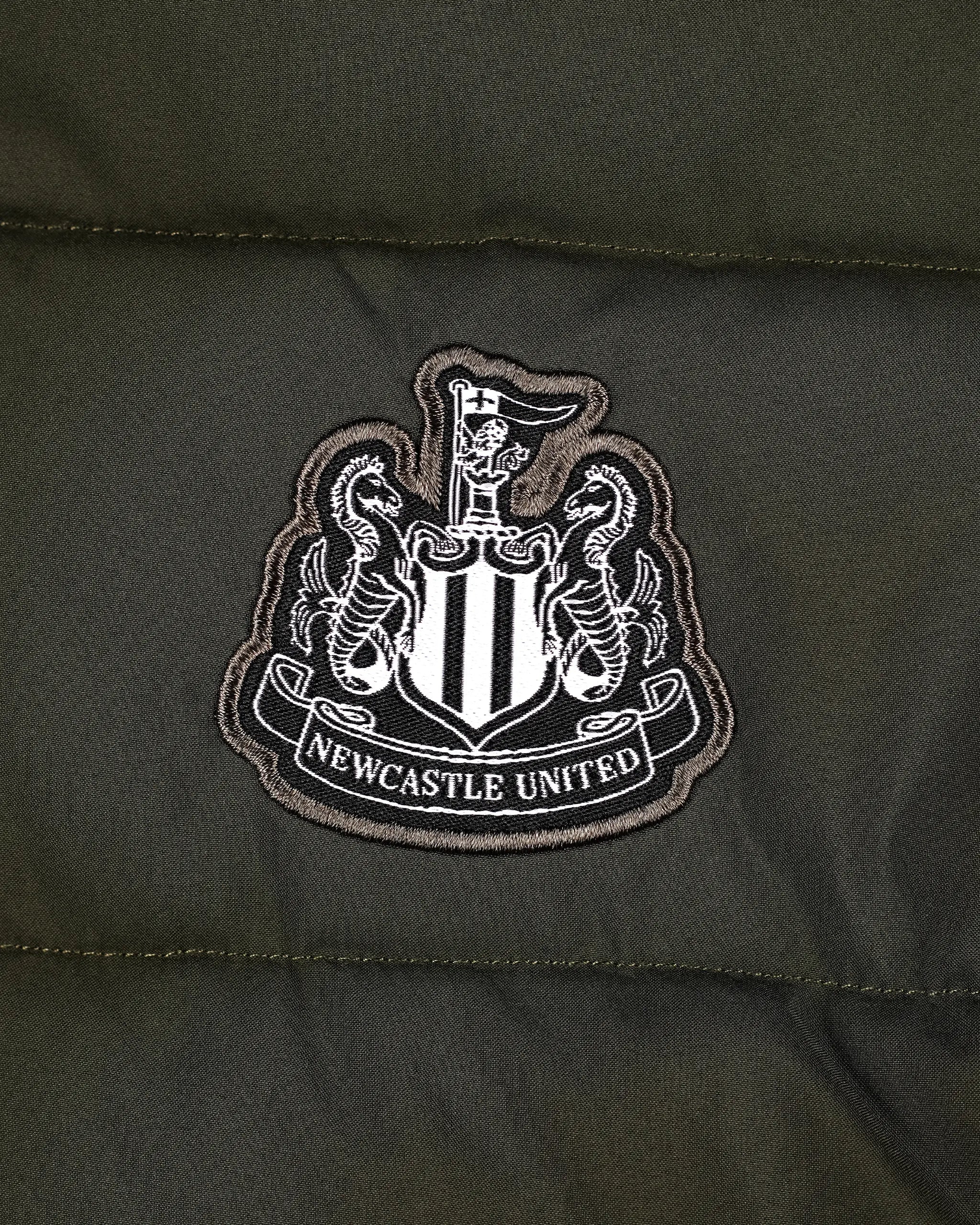 Newcastle United Kids' Khaki Puffer Jacket