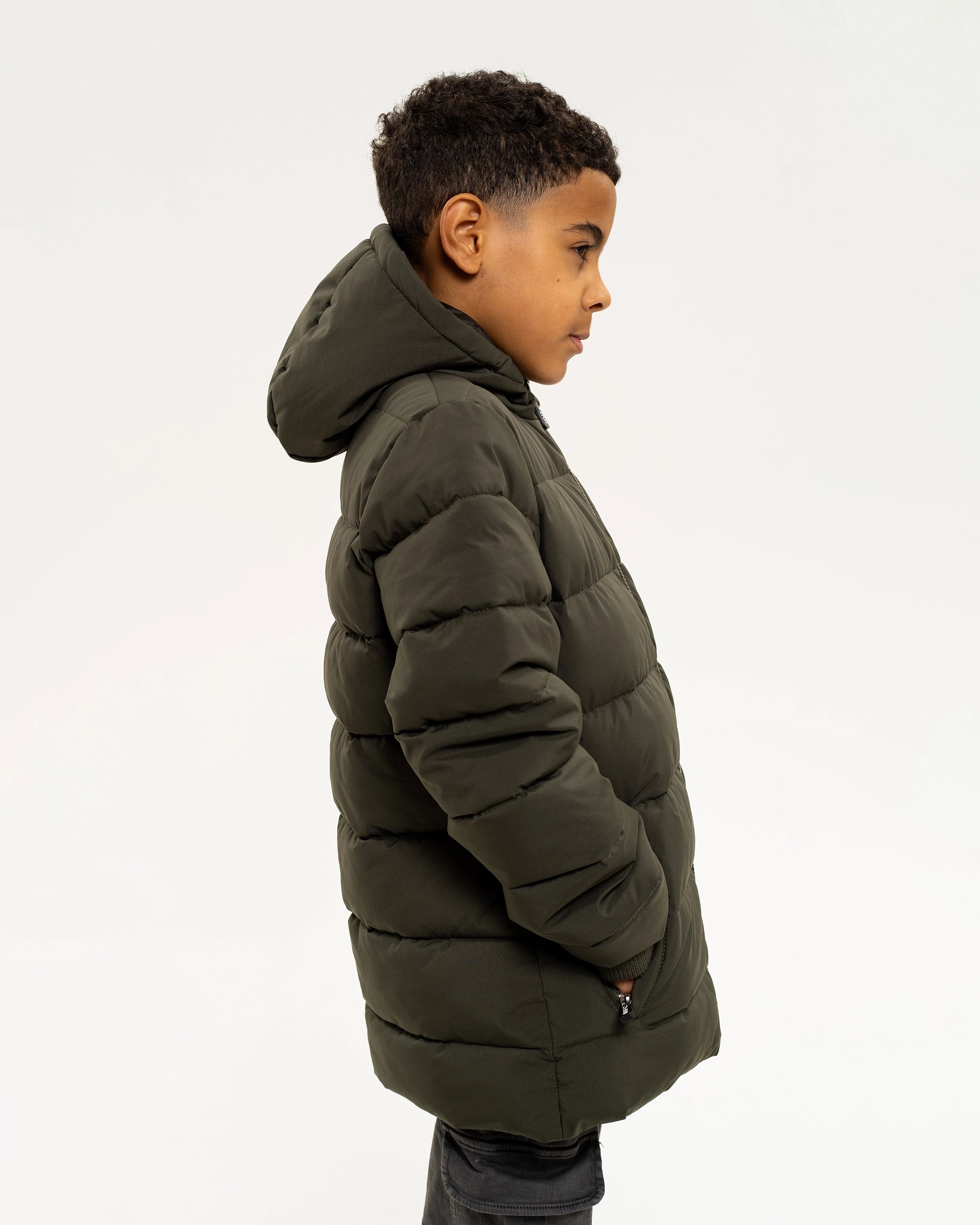 Newcastle United Kids' Khaki Puffer Jacket