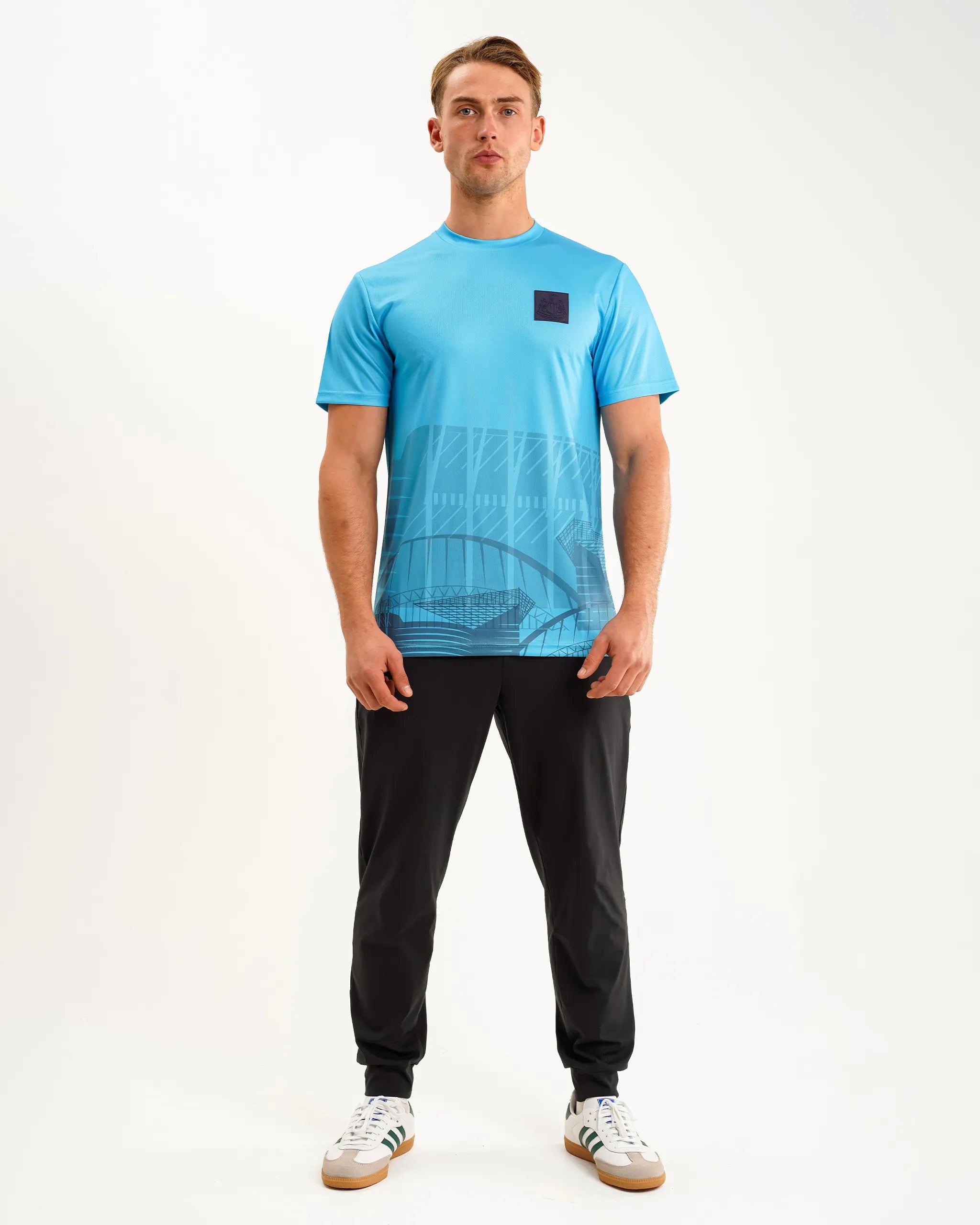 Newcastle United Men's Blue Printed Tee