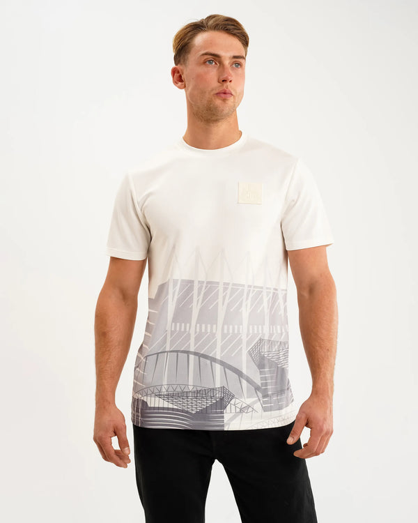 Newcastle United Men's White Printed Tee