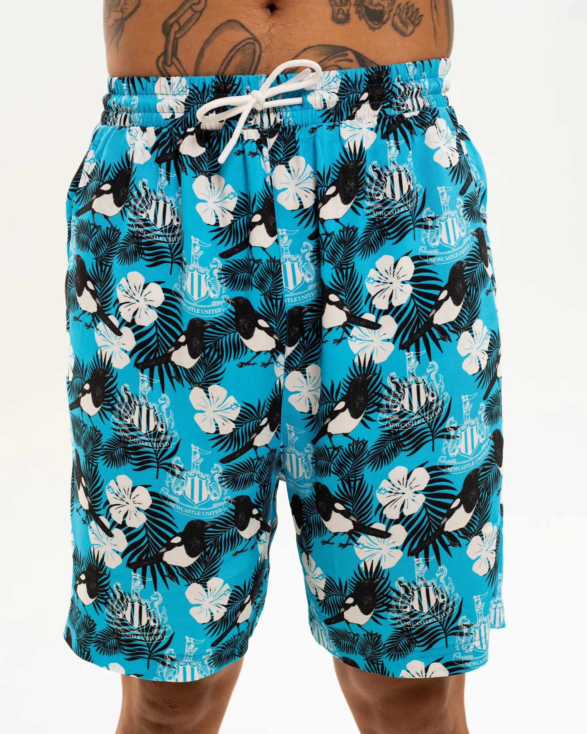 Newcastle United Men's Blue Magpie Holiday Shorts