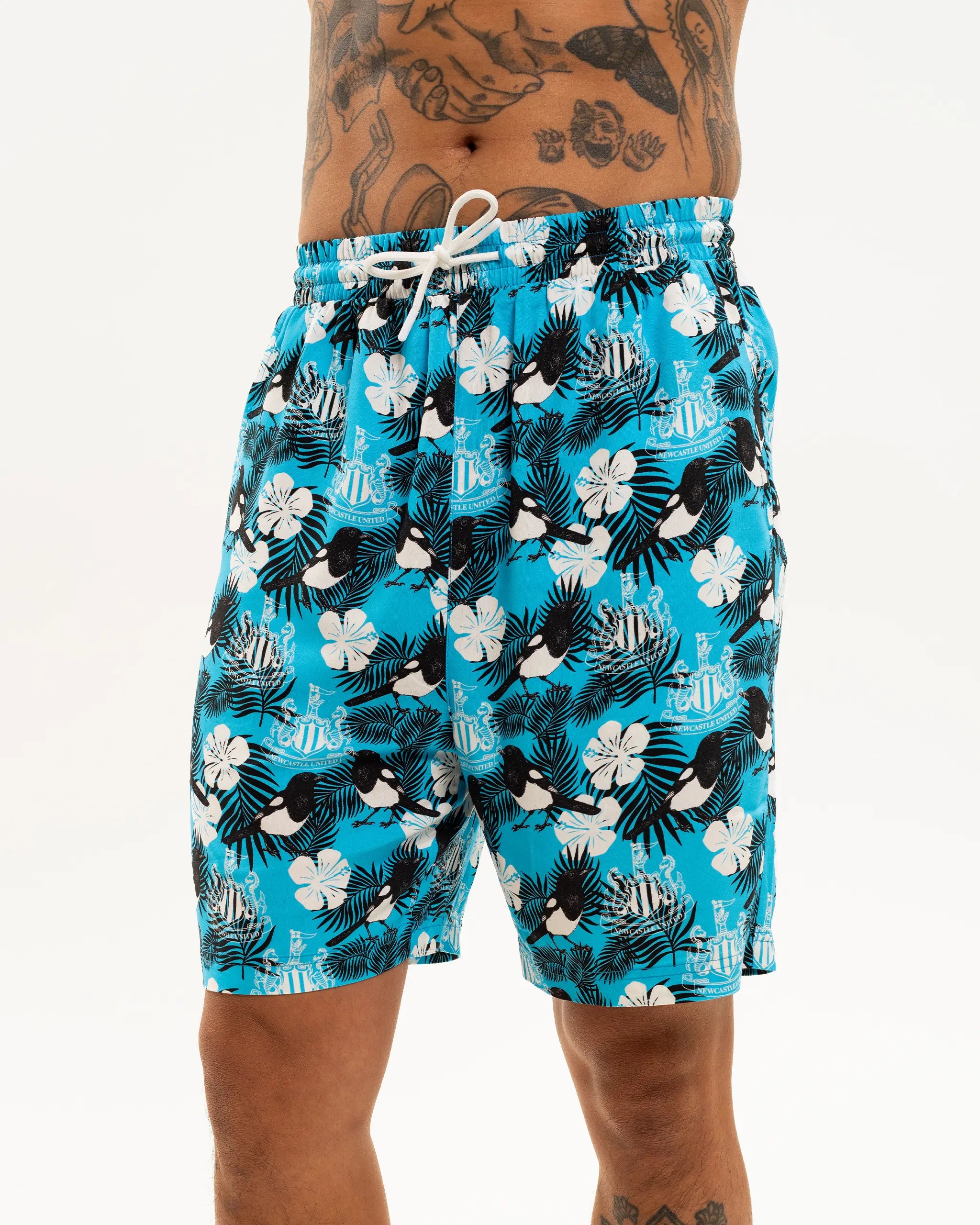 Newcastle United Men's Blue Magpie Holiday Shorts