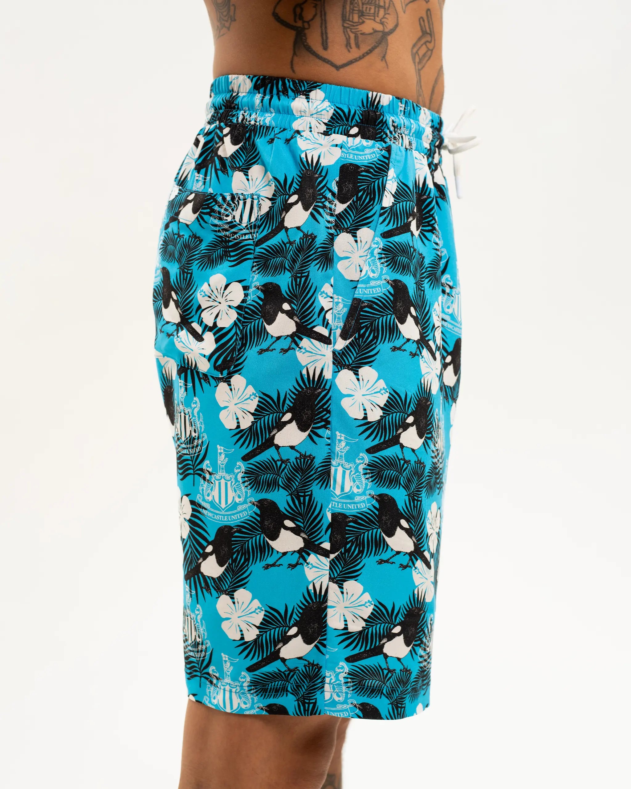 Newcastle United Men's Blue Magpie Holiday Shorts