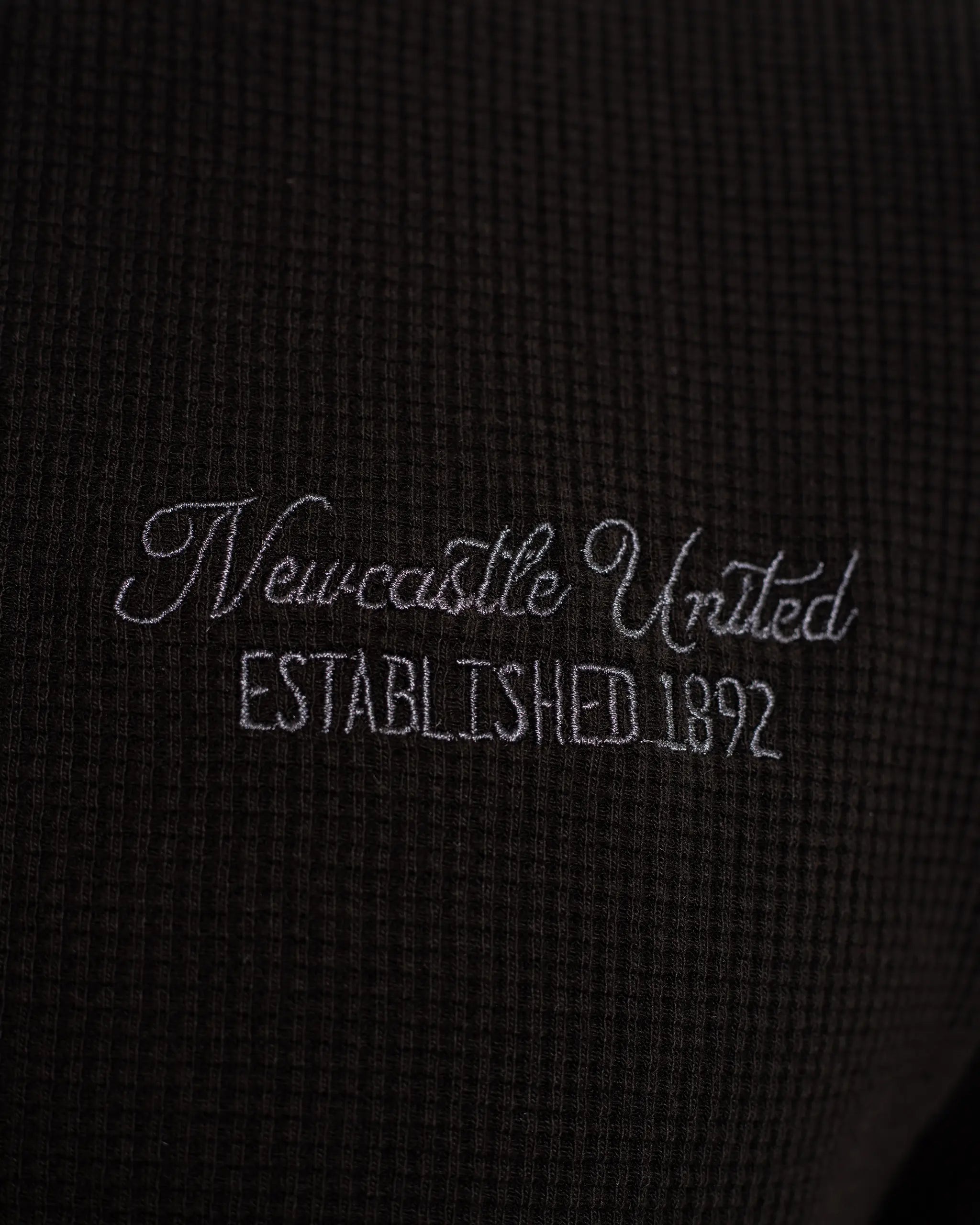 Newcastle United Men's Black Waffle T-Shirt