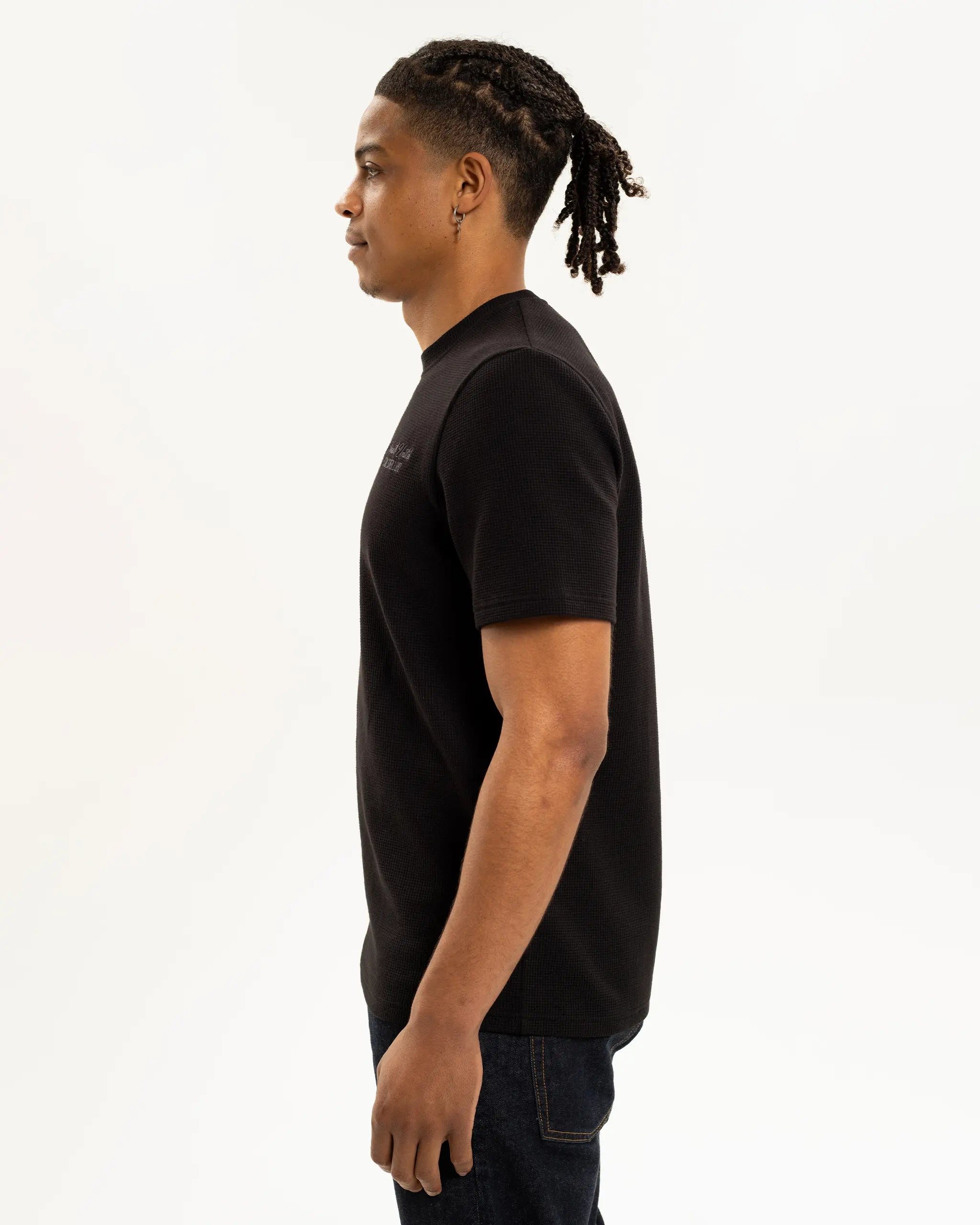 Newcastle United Men's Black Waffle T-Shirt