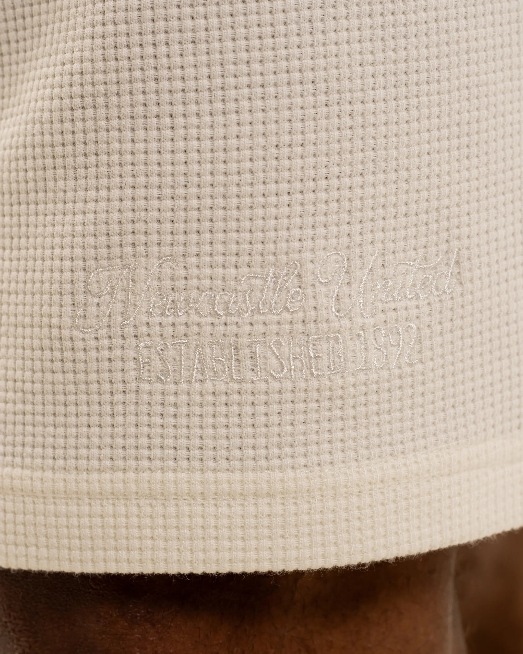 Newcastle United Men's Ecru Waffle Shorts