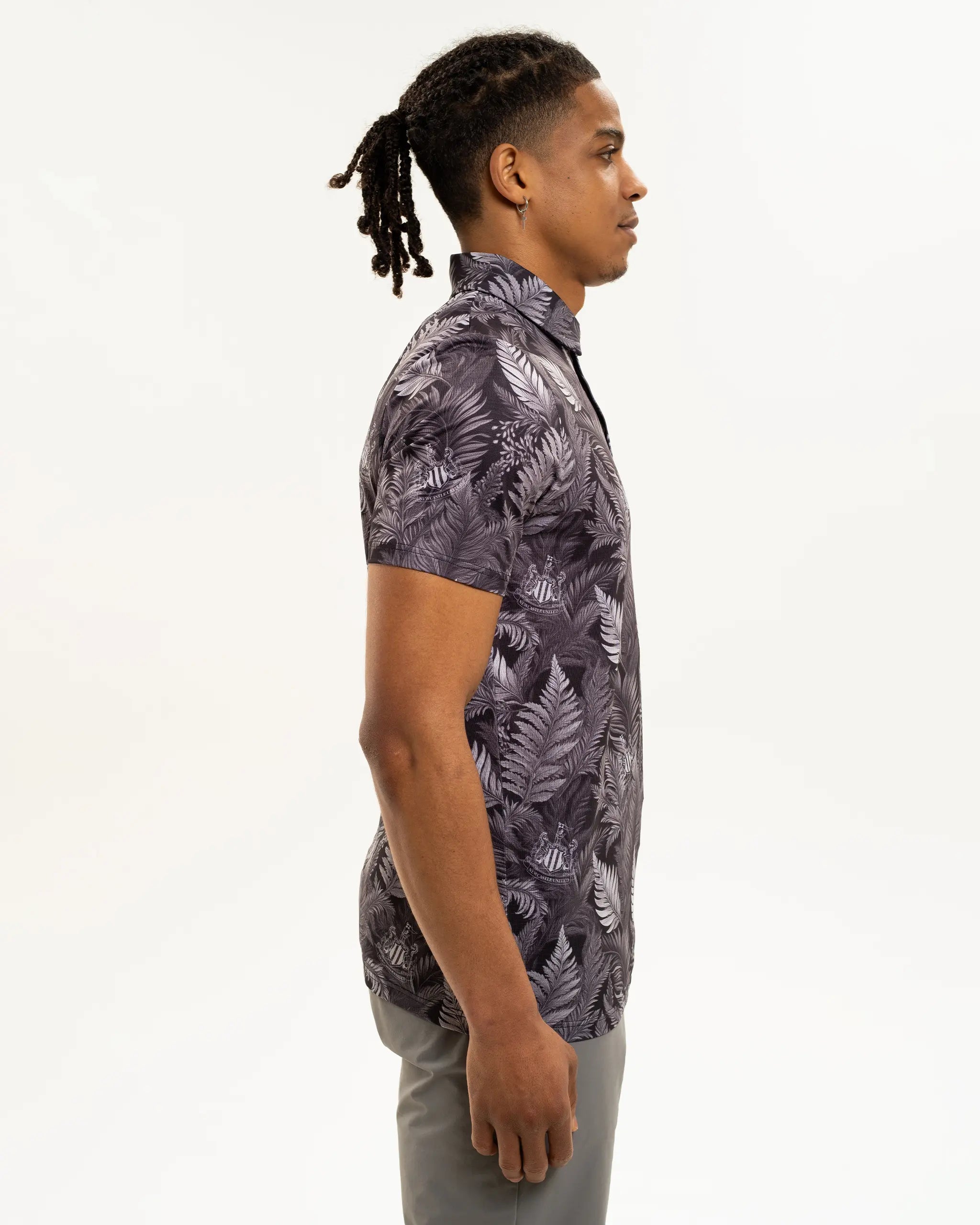 Newcastle United Men's Black Feather Polo Shirt