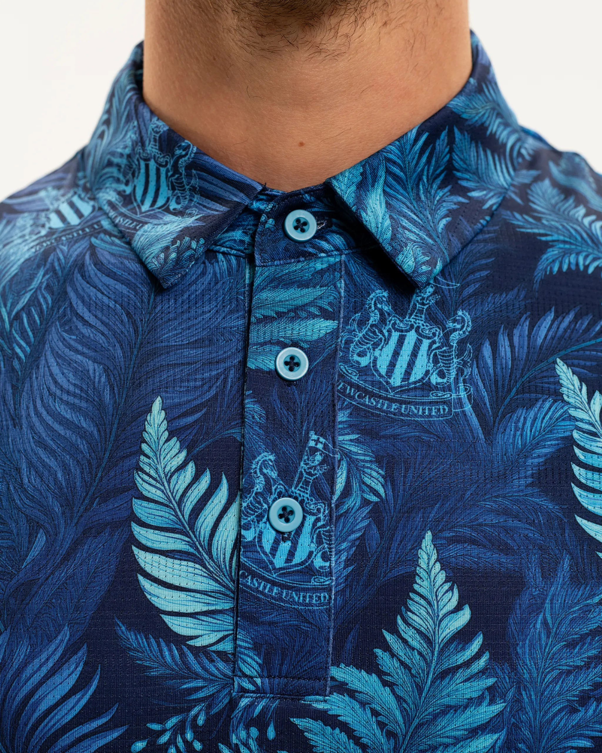 Newcastle United Men's Aqua Feather Polo Shirt