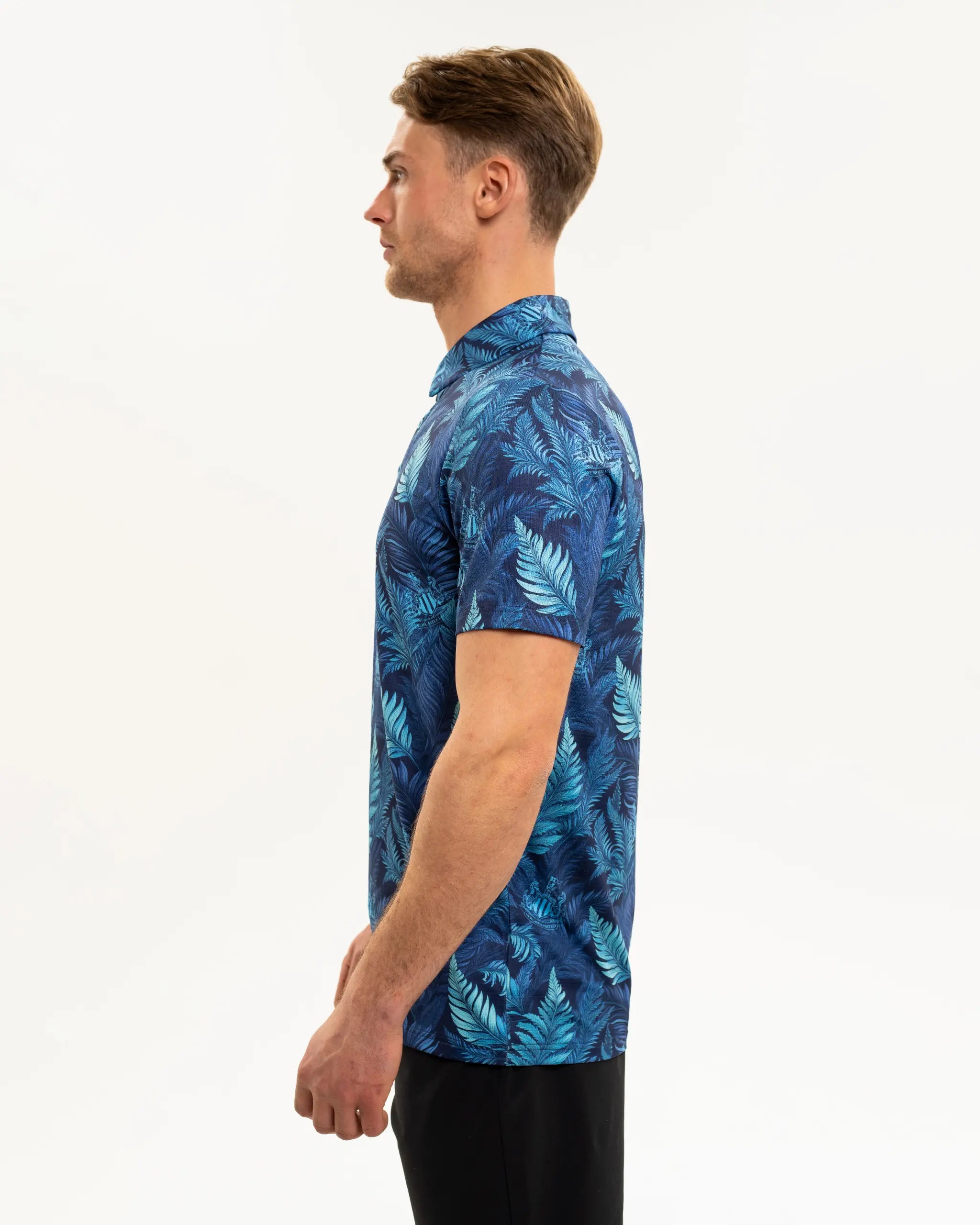 Newcastle United Men's Aqua Feather Polo Shirt