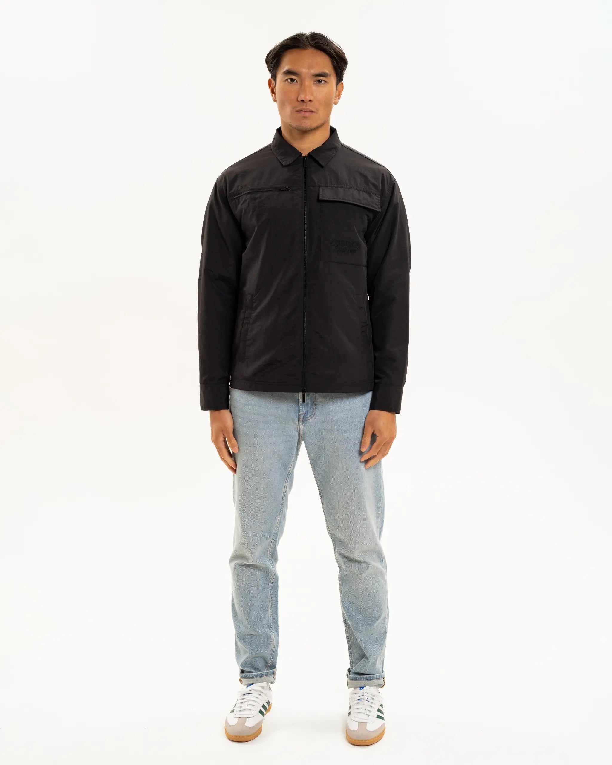 Newcastle United Men's Black Nylon Overshirt