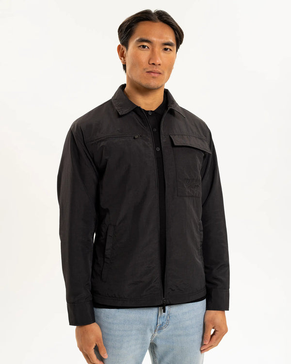 Newcastle United Men's Black Nylon Overshirt