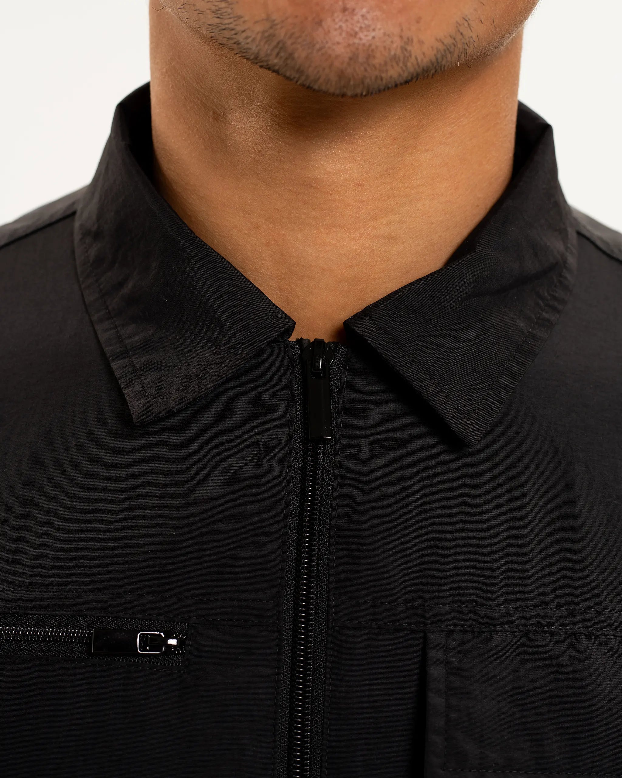 Newcastle United Men's Black Nylon Overshirt