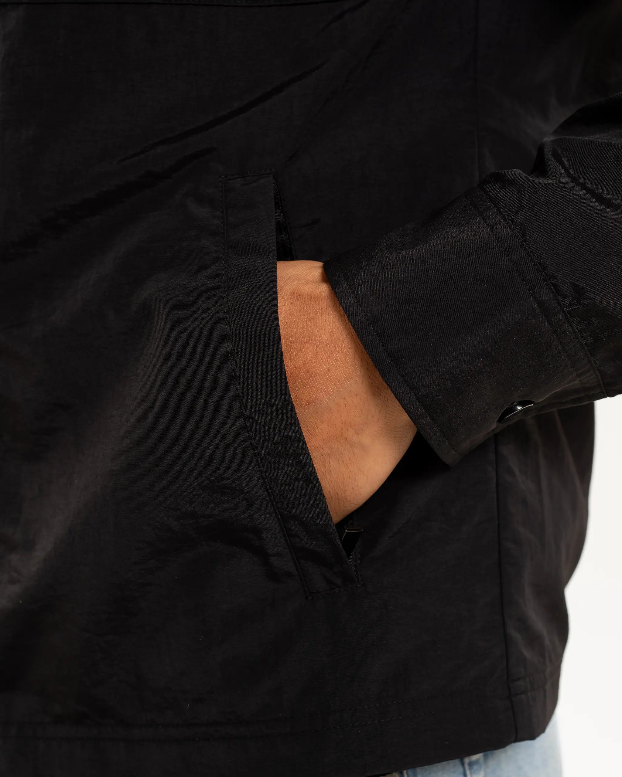 Newcastle United Men's Black Nylon Overshirt