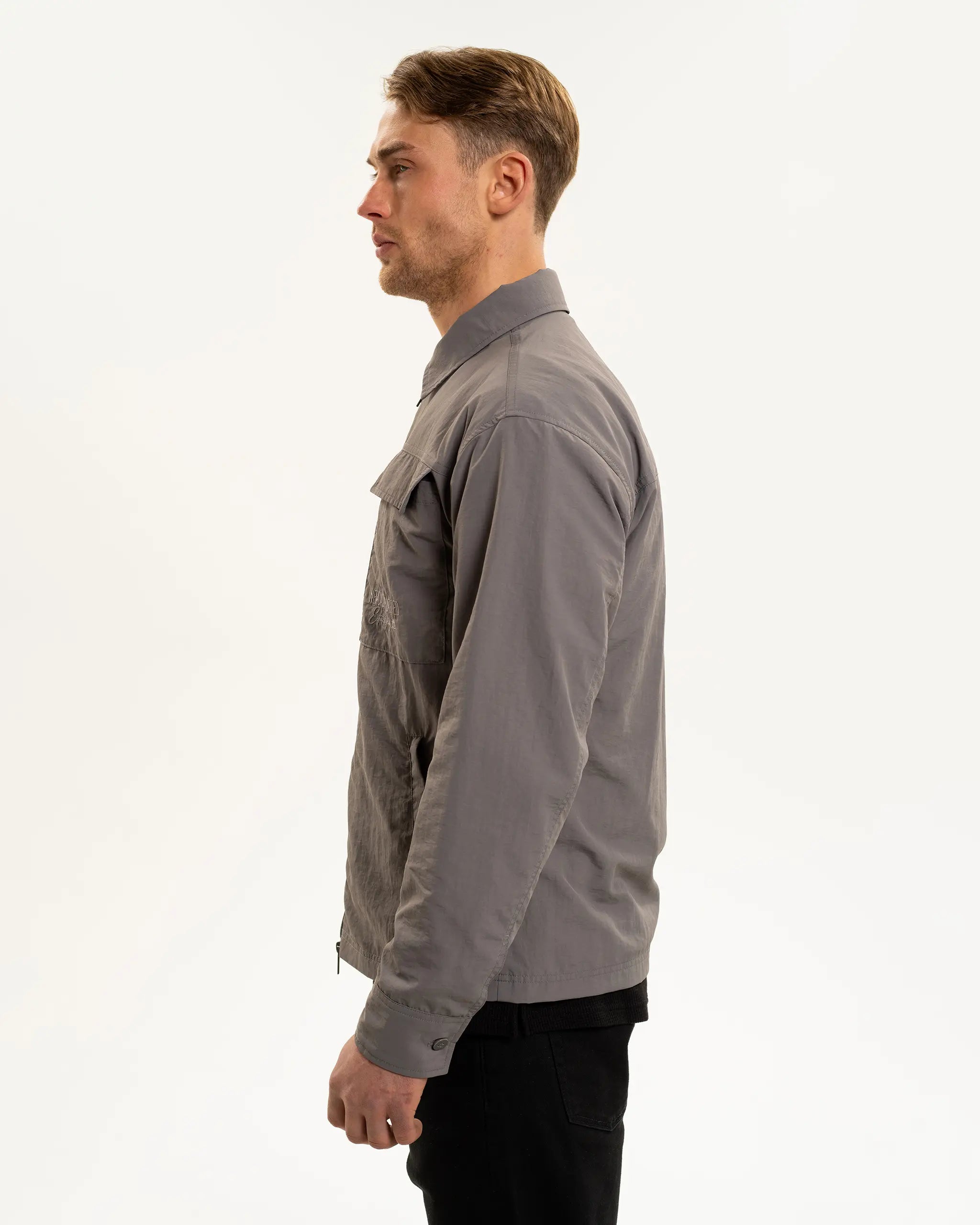 Newcastle United Men's Slate Nylon Overshirt