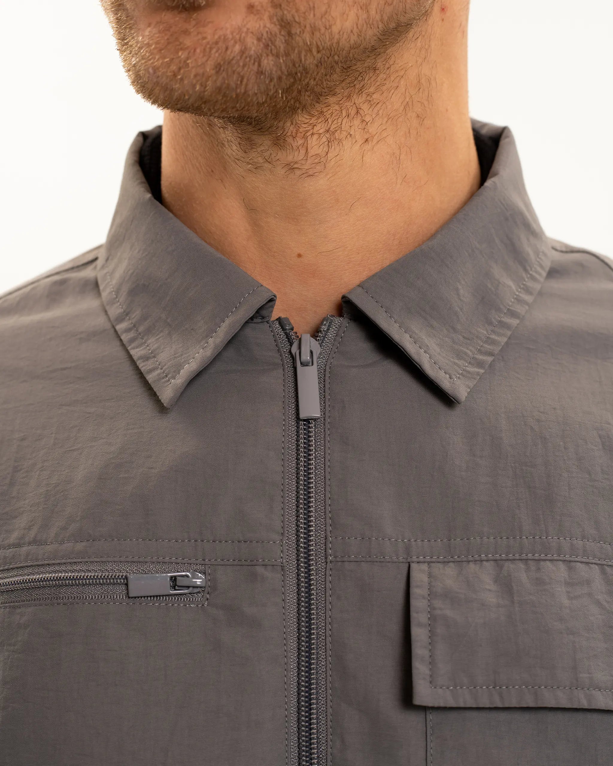 Newcastle United Men's Slate Nylon Overshirt