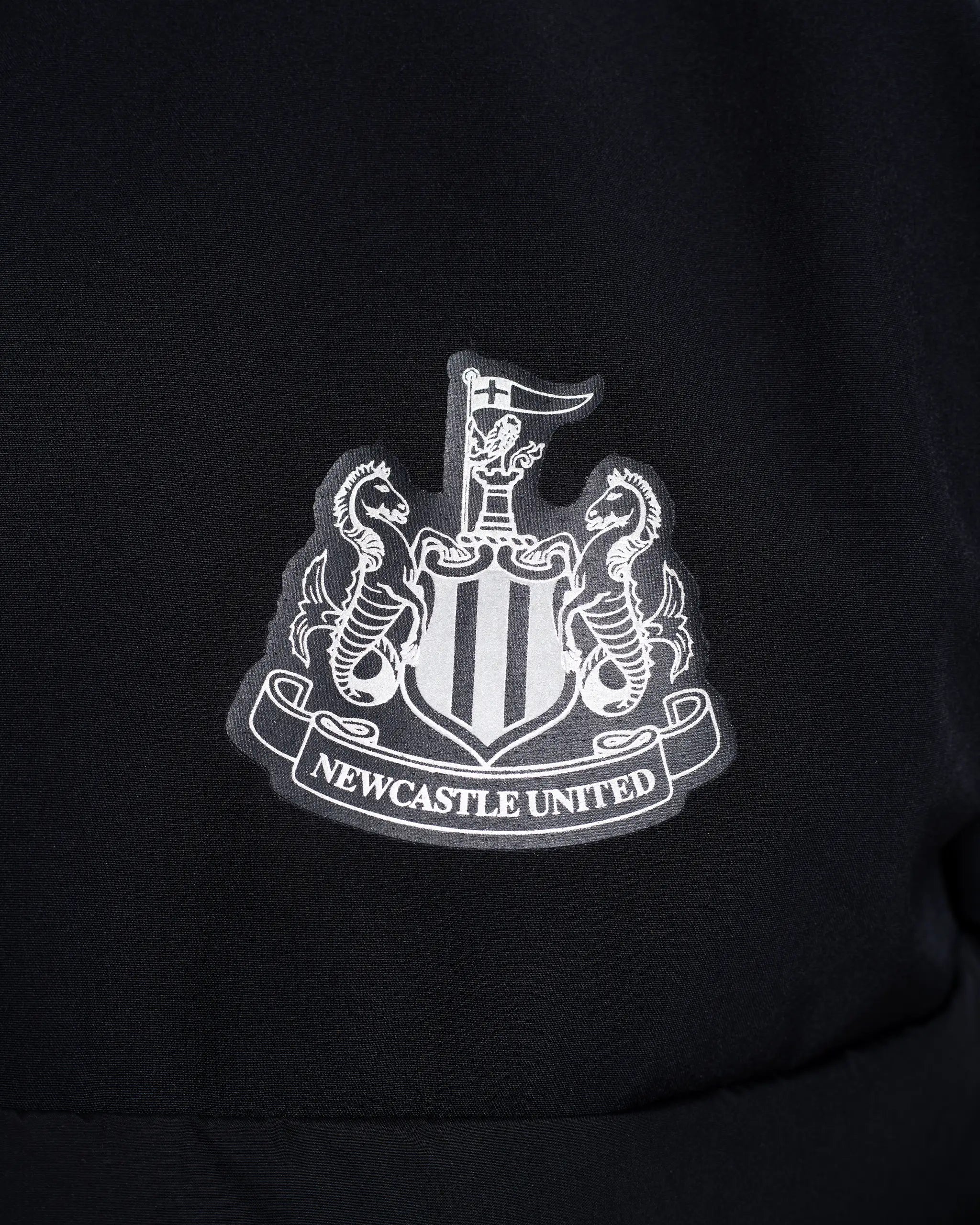 Newcastle United Black Hooded Hybrid Jacket
