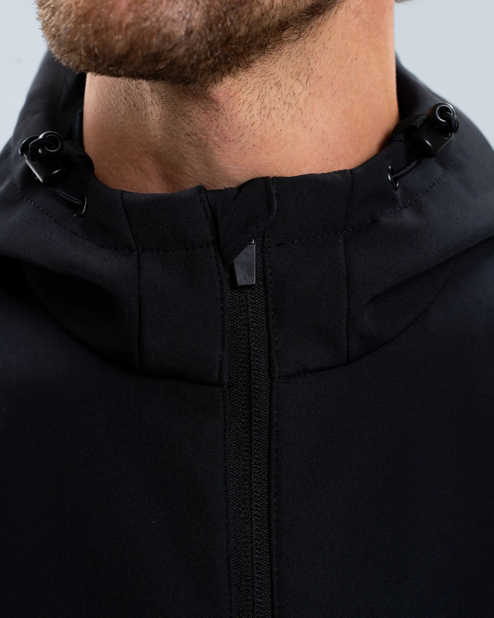 Newcastle United Black Hooded Hybrid Jacket