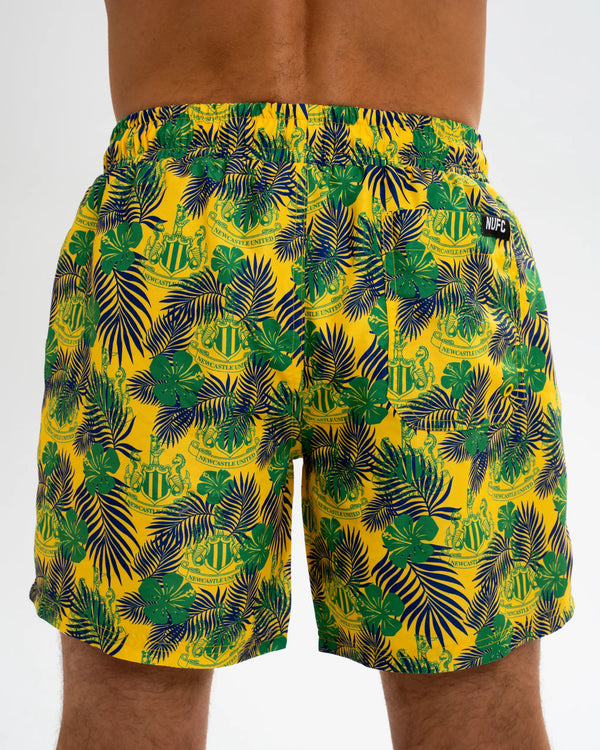 Newcastle United Men's Yellow Holiday Swim Shorts
