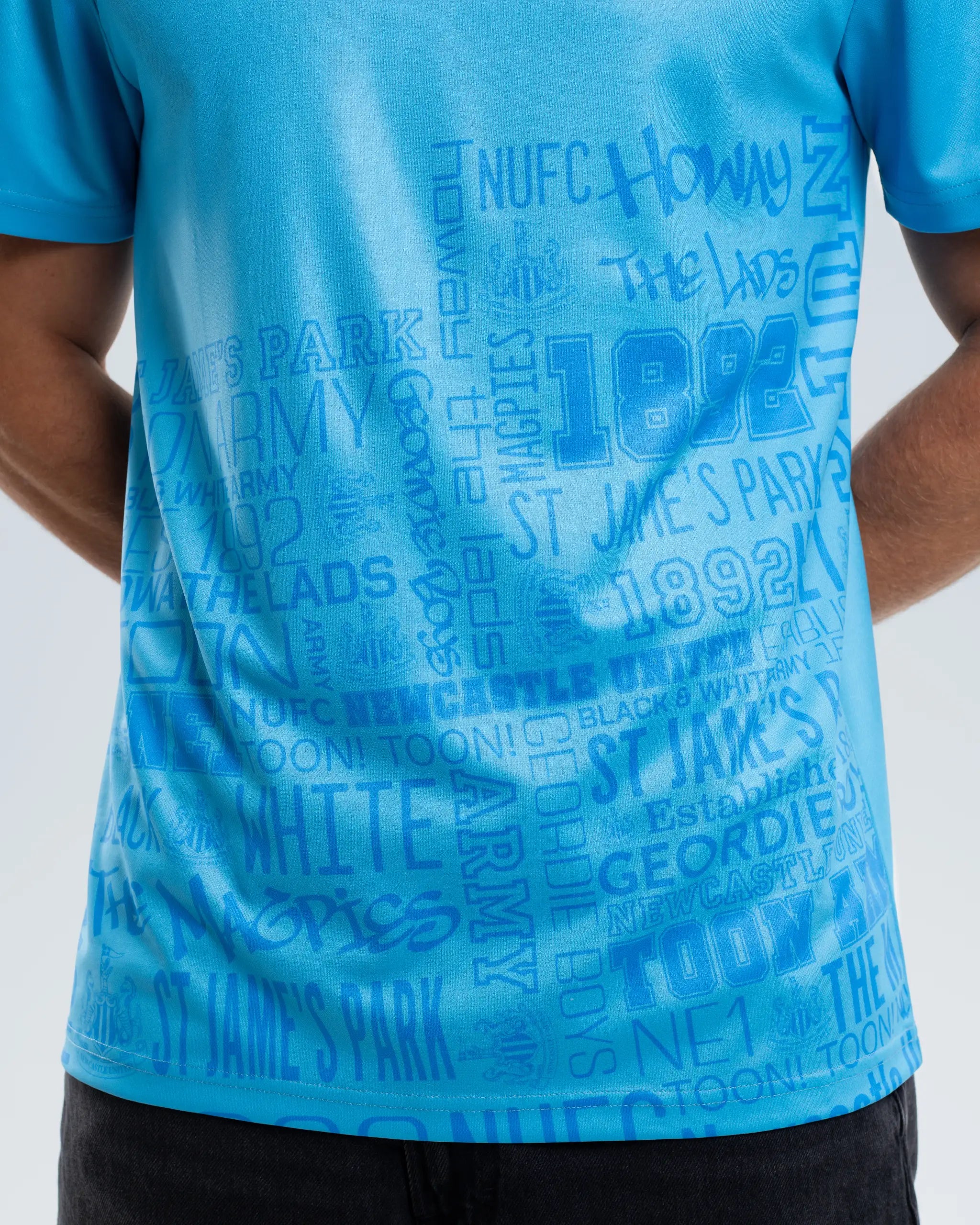 Newcastle United Blue Graphic Slogan T-Shirt
