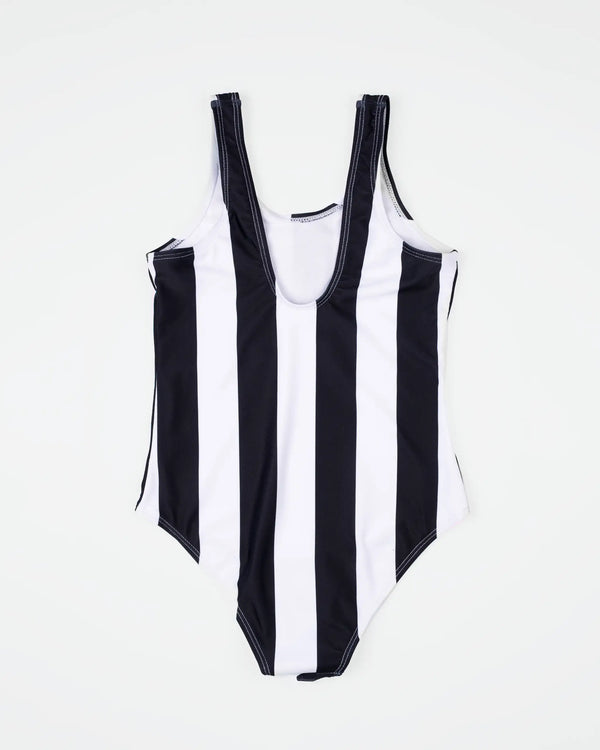 Newcastle United Kids' Black & White Swimming Costume
