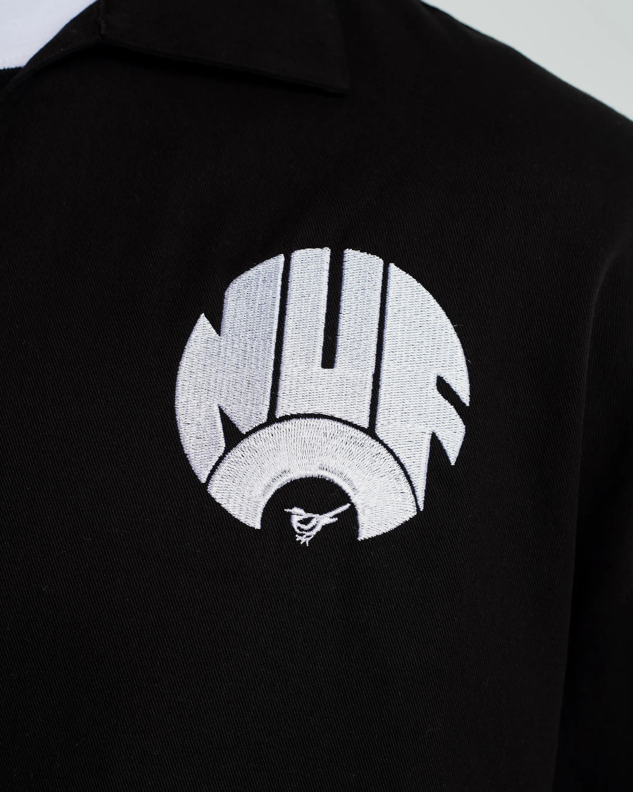 Newcastle United Men's Black Retro Cotton Drill Top