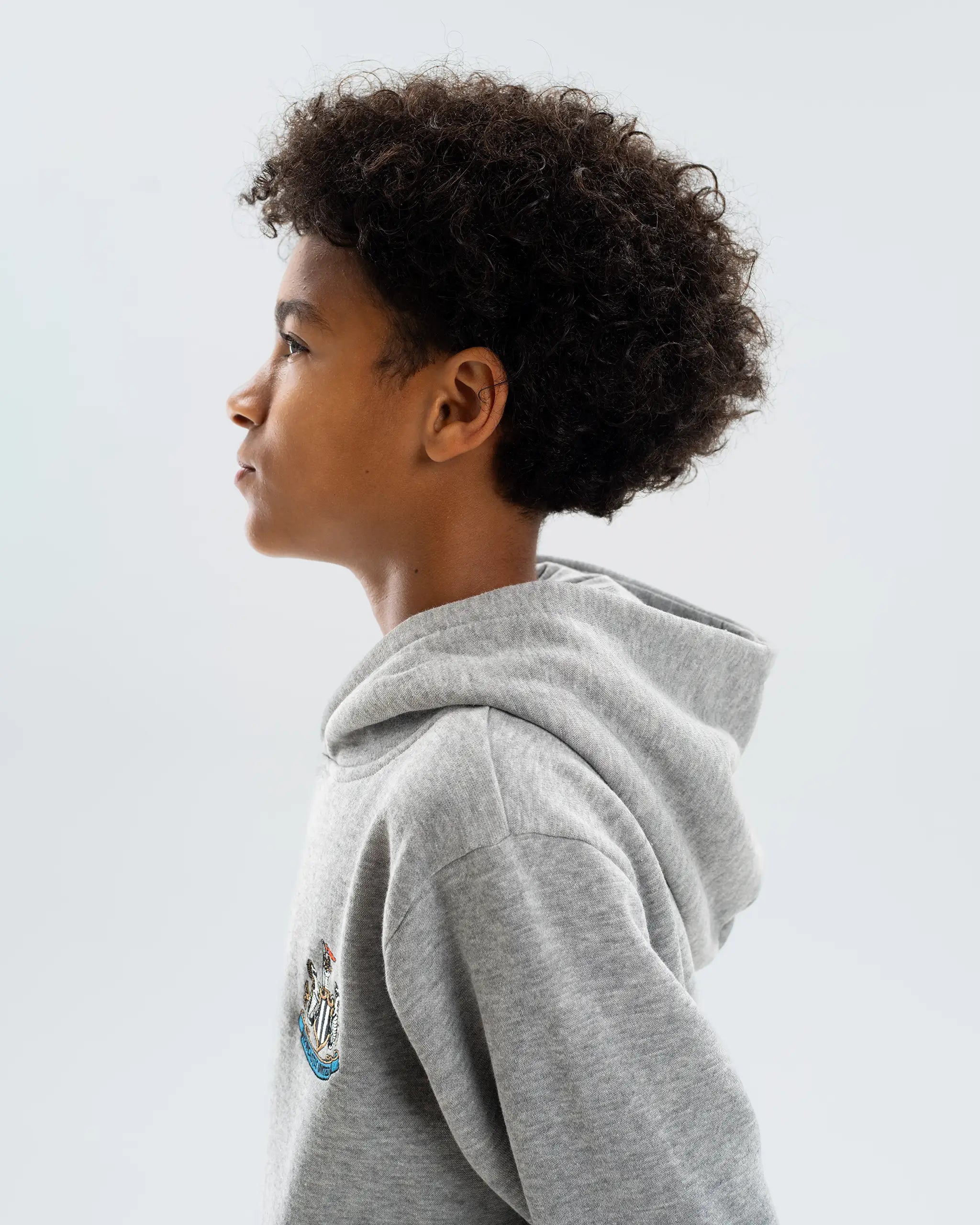 Newcastle United Kids' Essentials Range Grey Hoodie