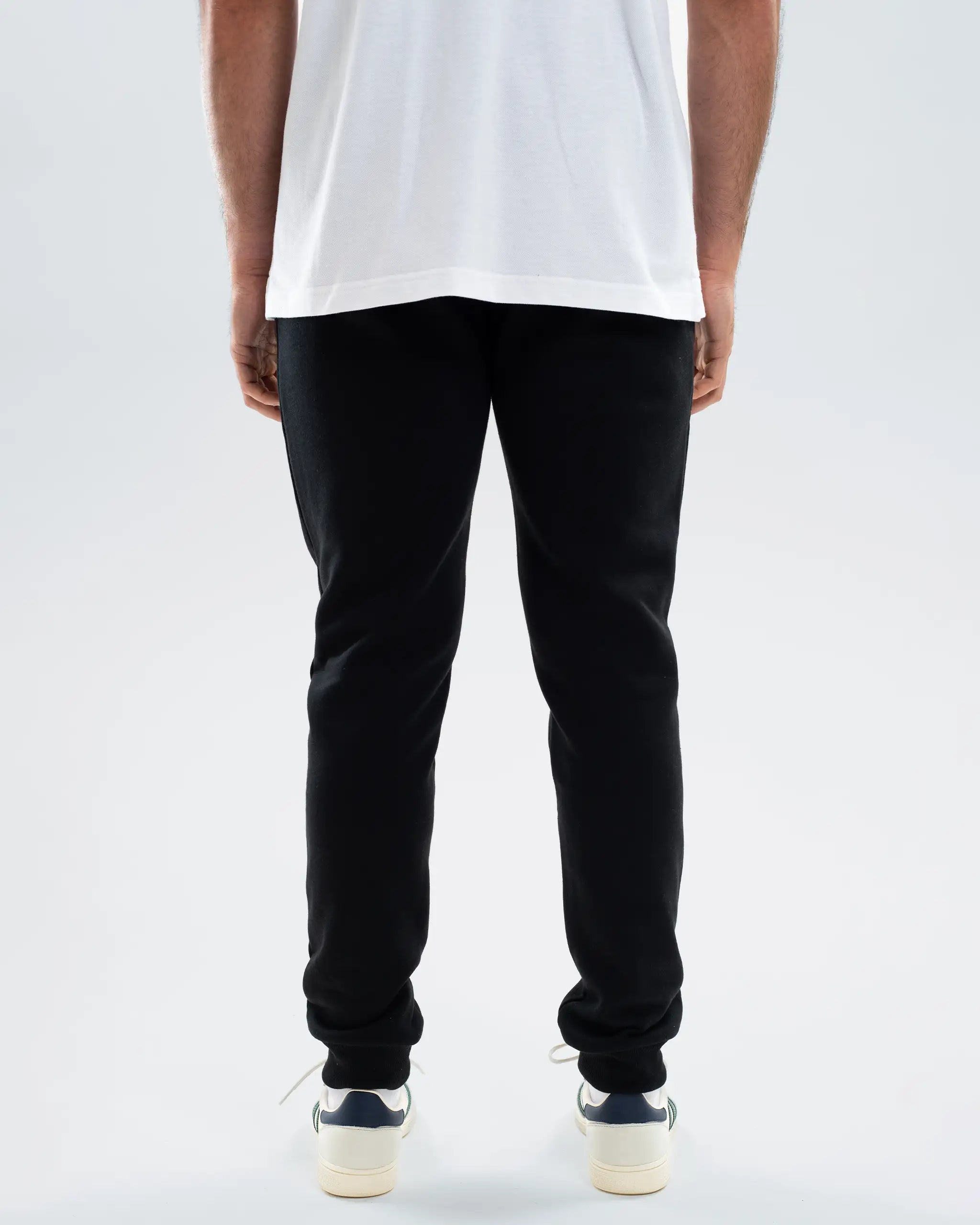 Newcastle United Men's Essentials Range Black Fleece Jogger Bottoms