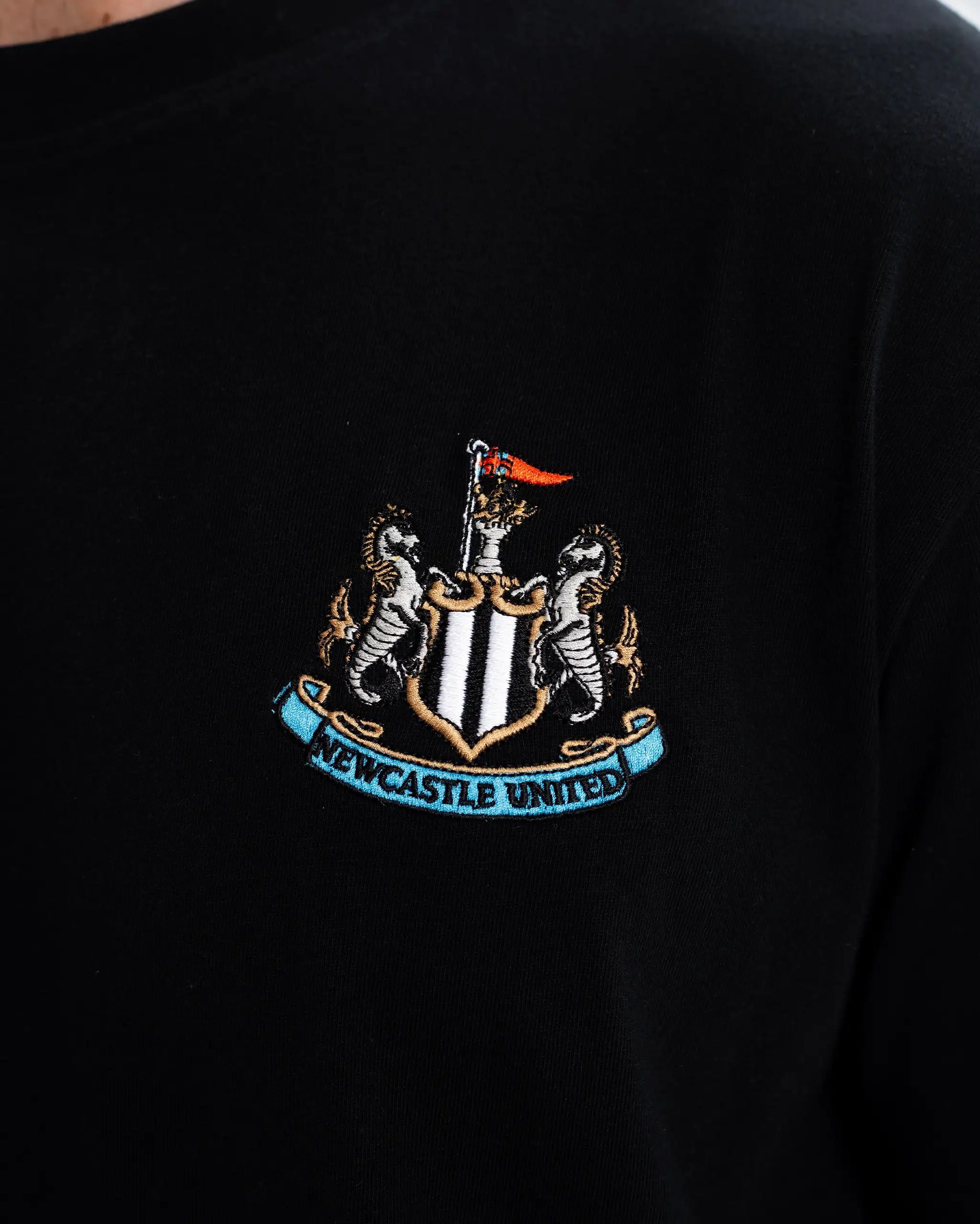 Newcastle United Men's Essentials Range Black T-Shirt