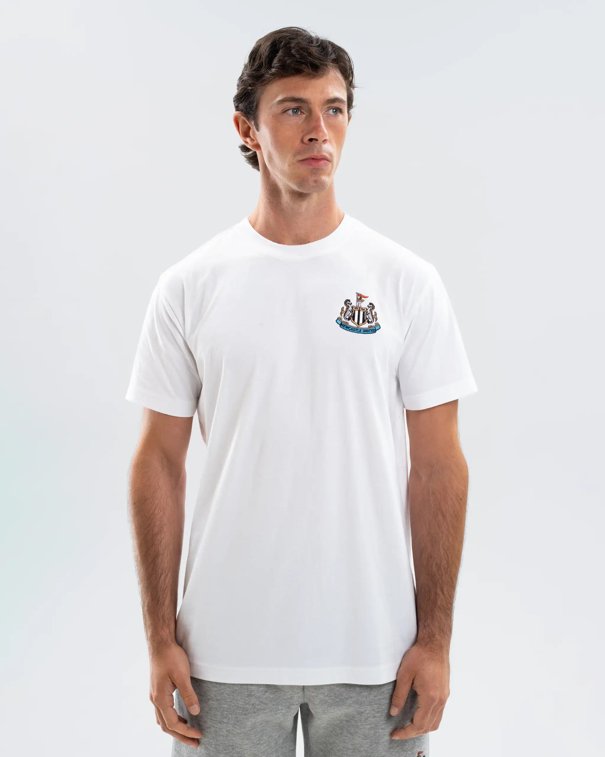 Newcastle United Men's Essentials Range White T-Shirt