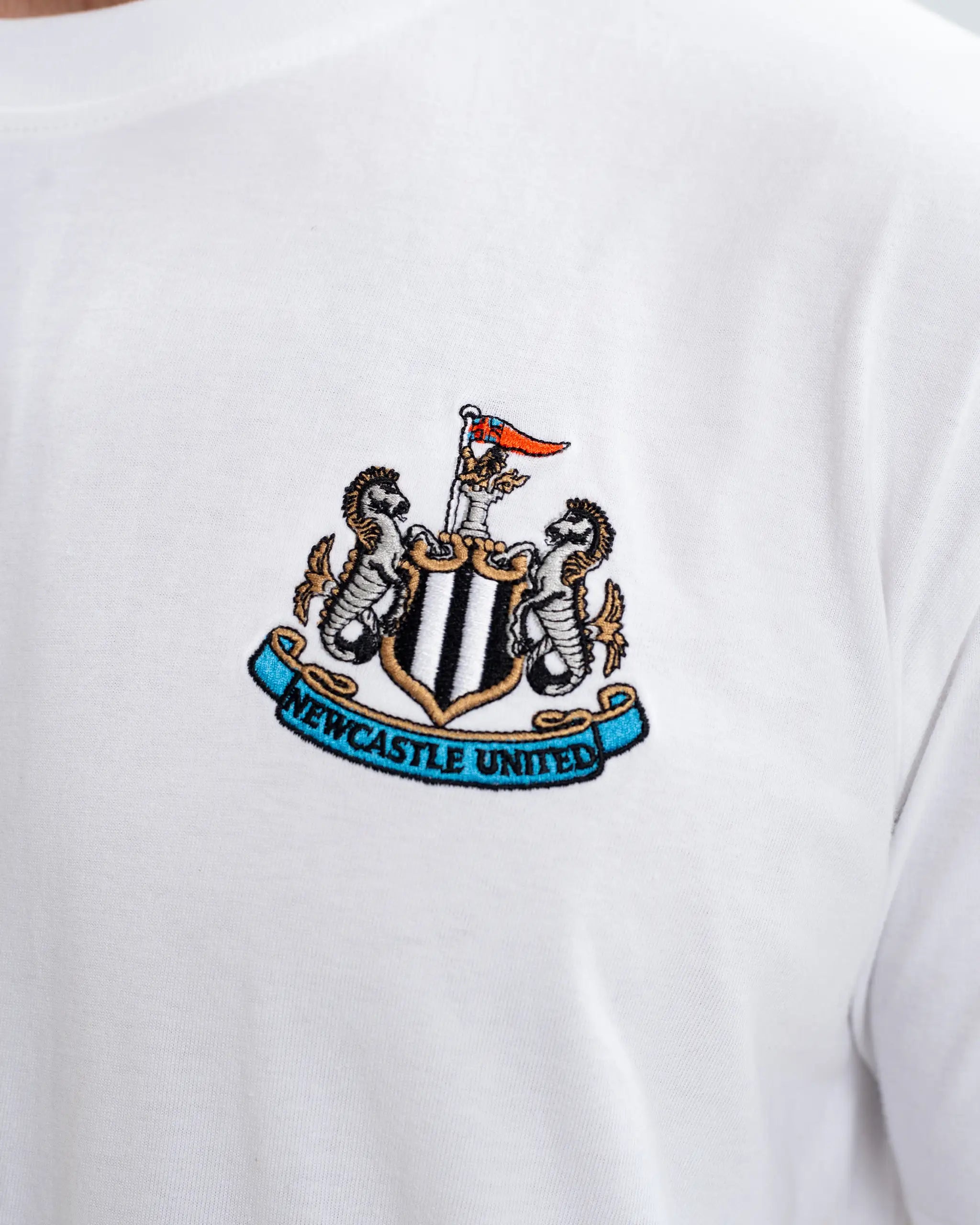 Newcastle United Men's Essentials Range White T-Shirt
