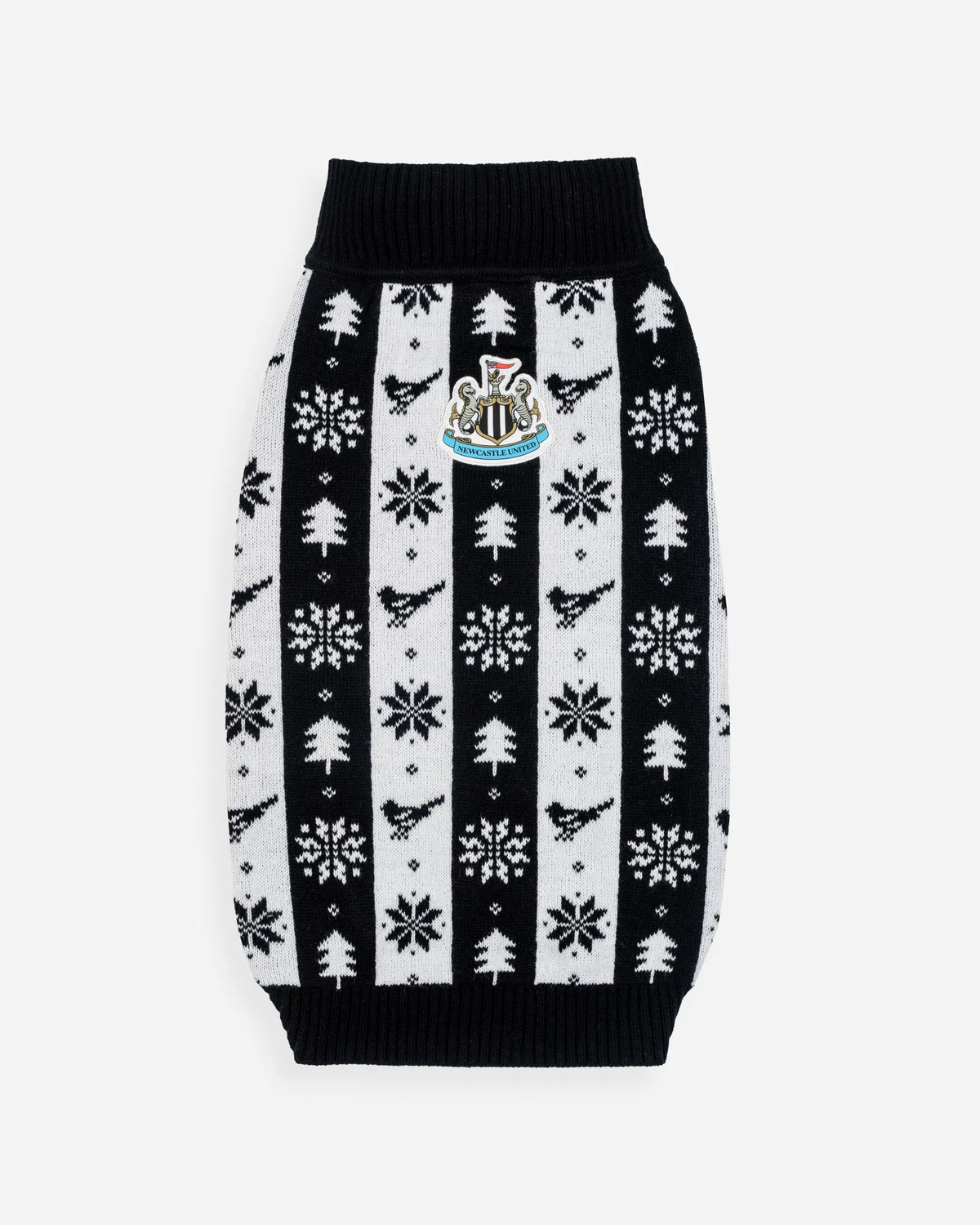 Newcastle United Dogs Black & White Christmas Jumper