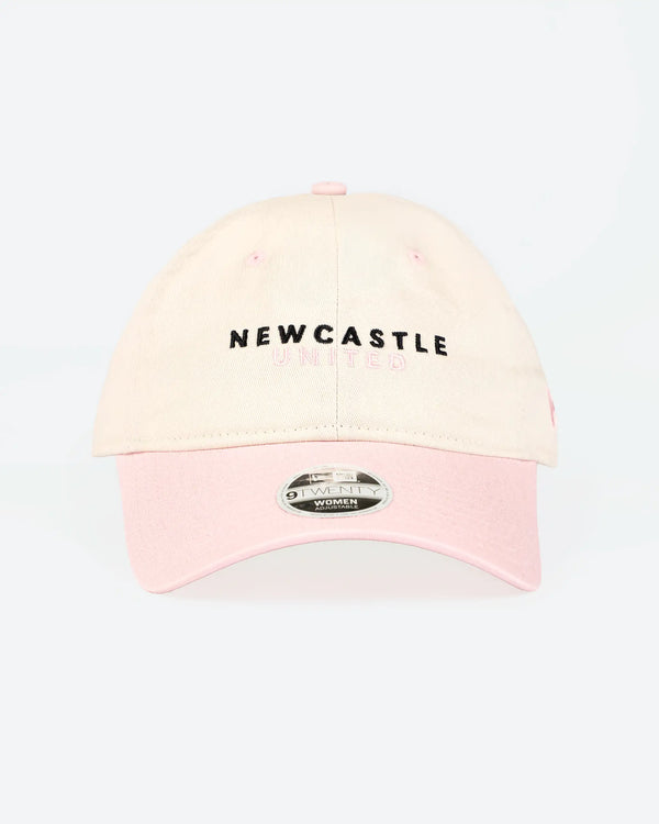 Newcastle United New Era Women's Light Beige & Pink 9TWENTY Adjustable Cap