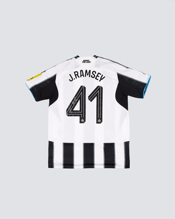 Newcastle United J.RAMSEY 25/26 Boxed Signed Home Shirt (Silver Signature)