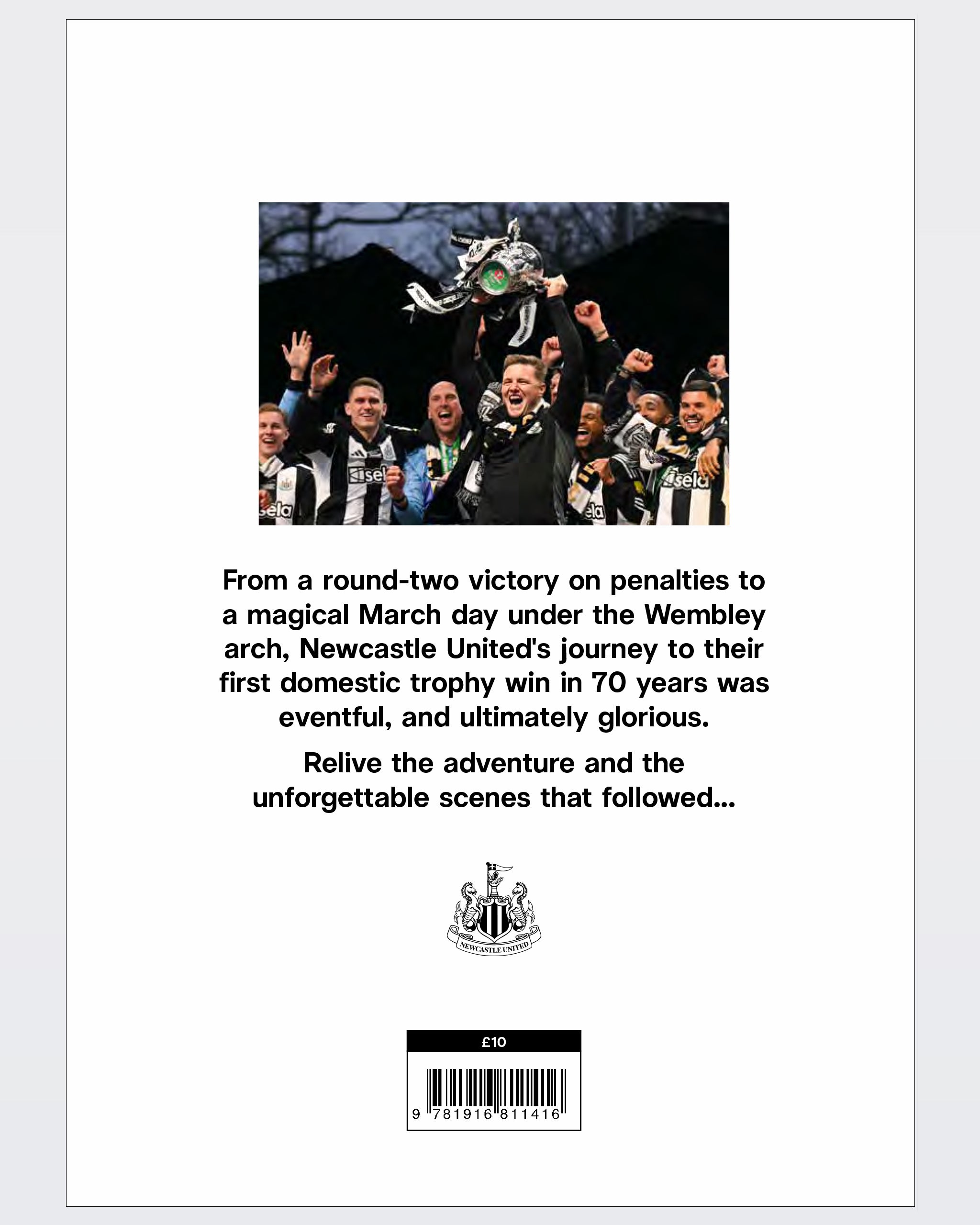 Newcastle United Official Carabao Cup Winners 24/25 Magazine