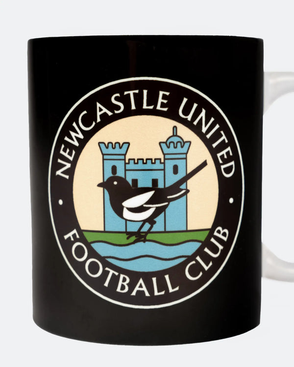 Newcastle United Black Retro Crest Mug